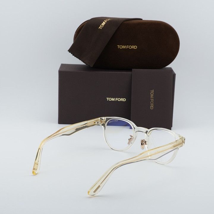 Tom Ford Tom Ford FT5783-D-B 039 Eyeglasses Yellow 47mm Square Frame Size ONE SIZE - 8 Thumbnail