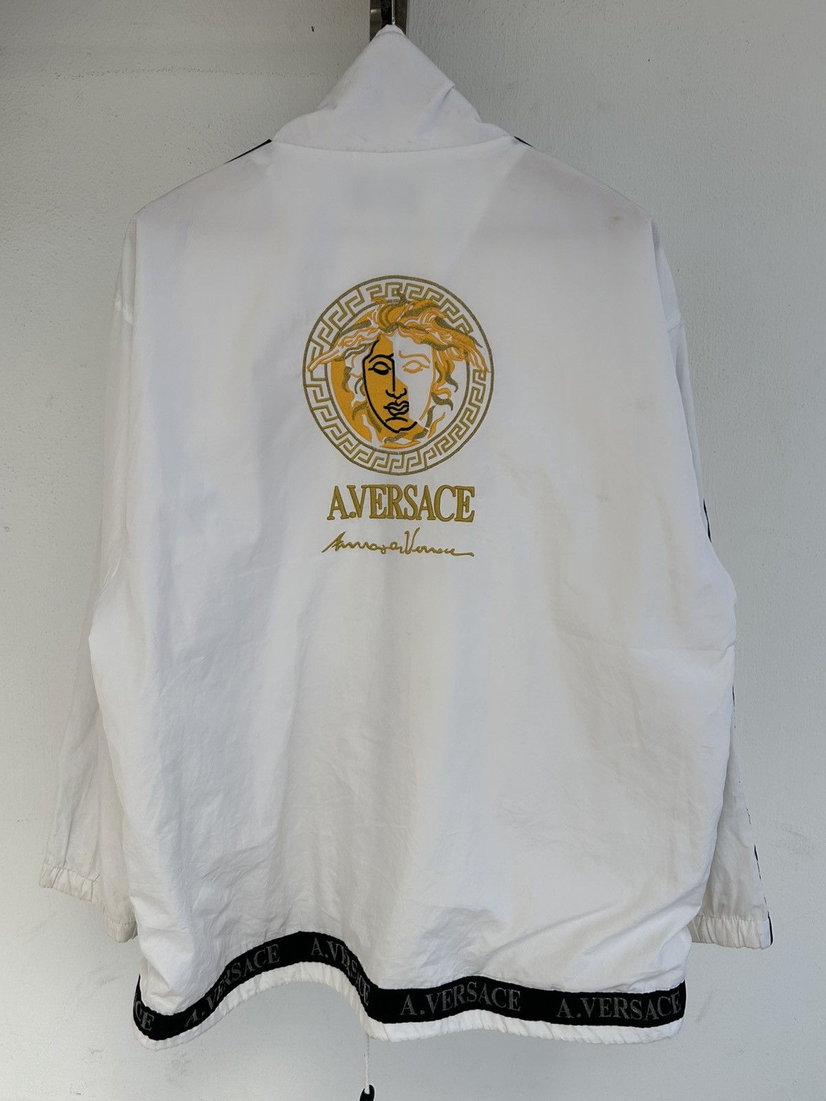 Versace Atelier Versace White Sidetape Jacket Nylon Size US L / EU 52-54 / 3 - 1 Thumbnail