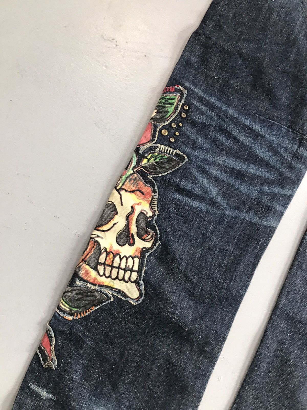 Ed Hardy Vintage Edhardy SpellOut printed denim Size US 34 / EU 50 - 3 Thumbnail