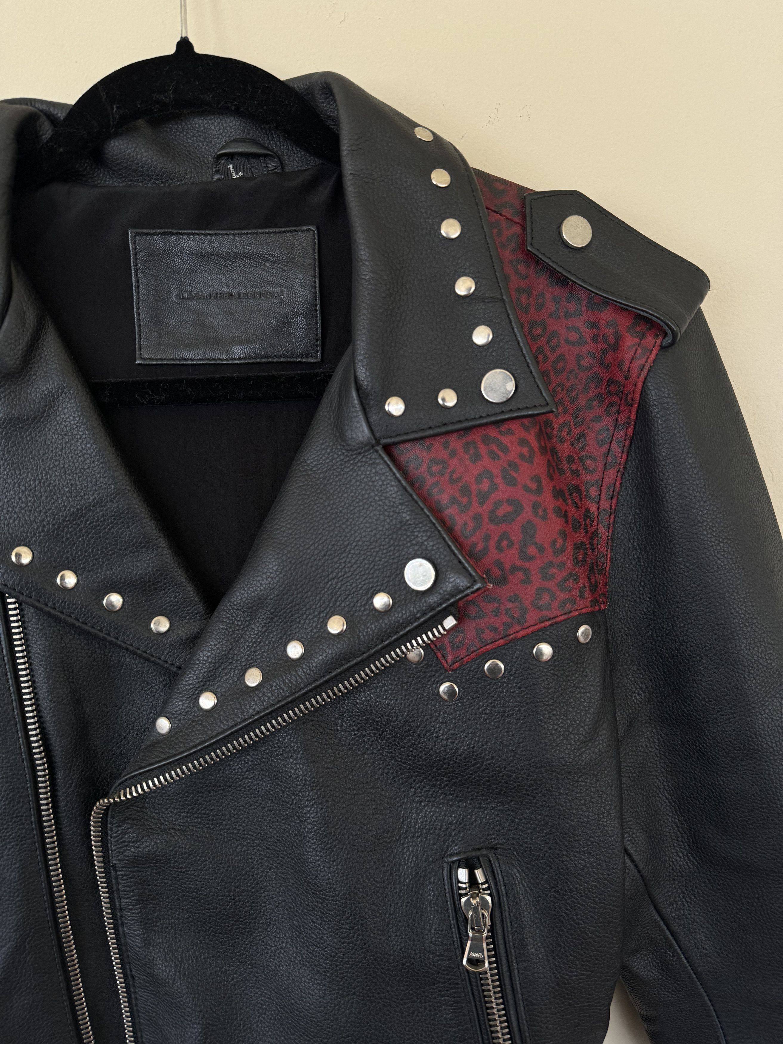 ALEXANDER DIGENOVA Red Cheetah Alexander Digenova Leather Jacket Size US L / EU 52-54 / 3 - 3 Thumbnail