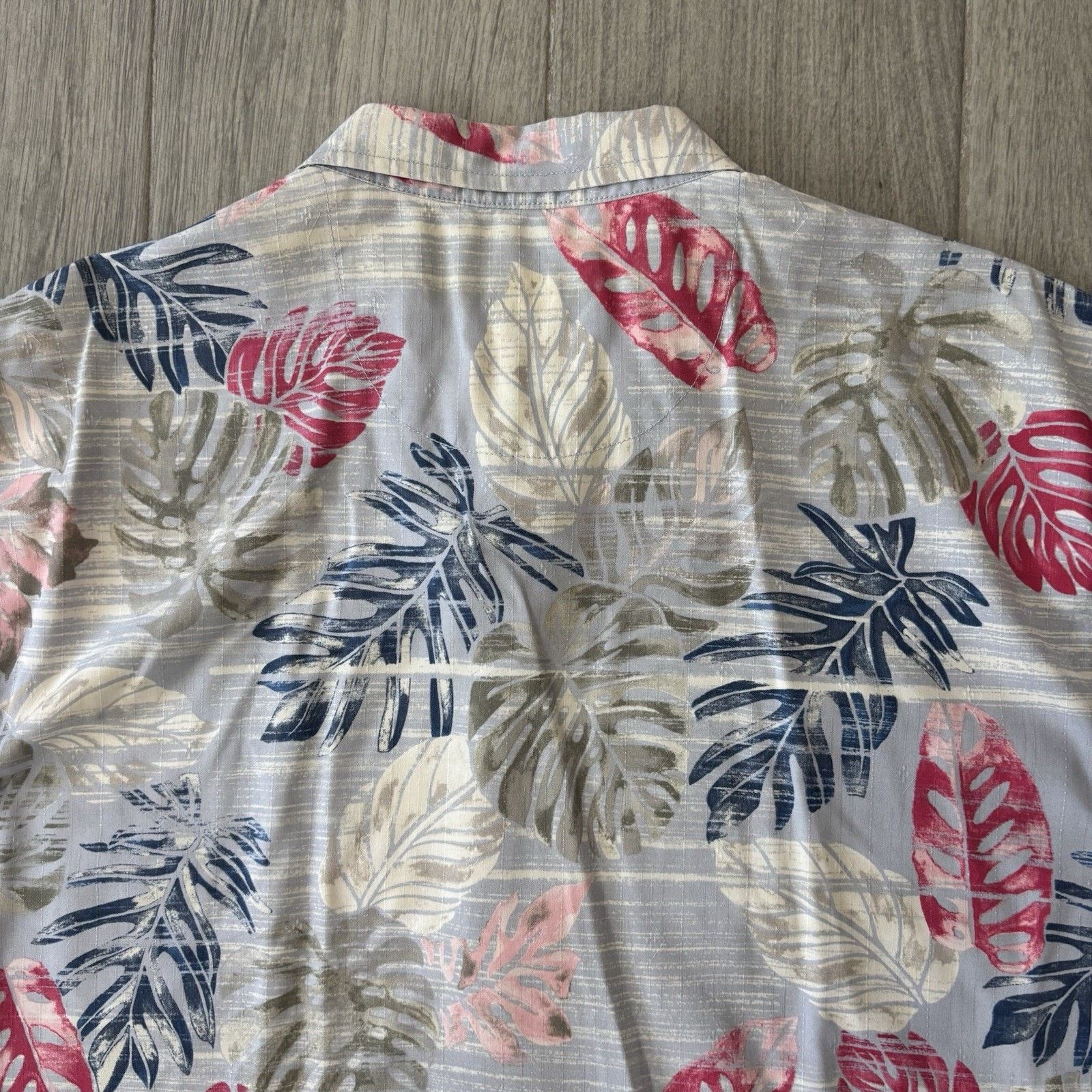 Tommy Bahama Tommy Bahama Island Zone Hawaii Silk Shirt Monstera Mens XXL Size US XXL / EU 58 / 5 - 7 Thumbnail