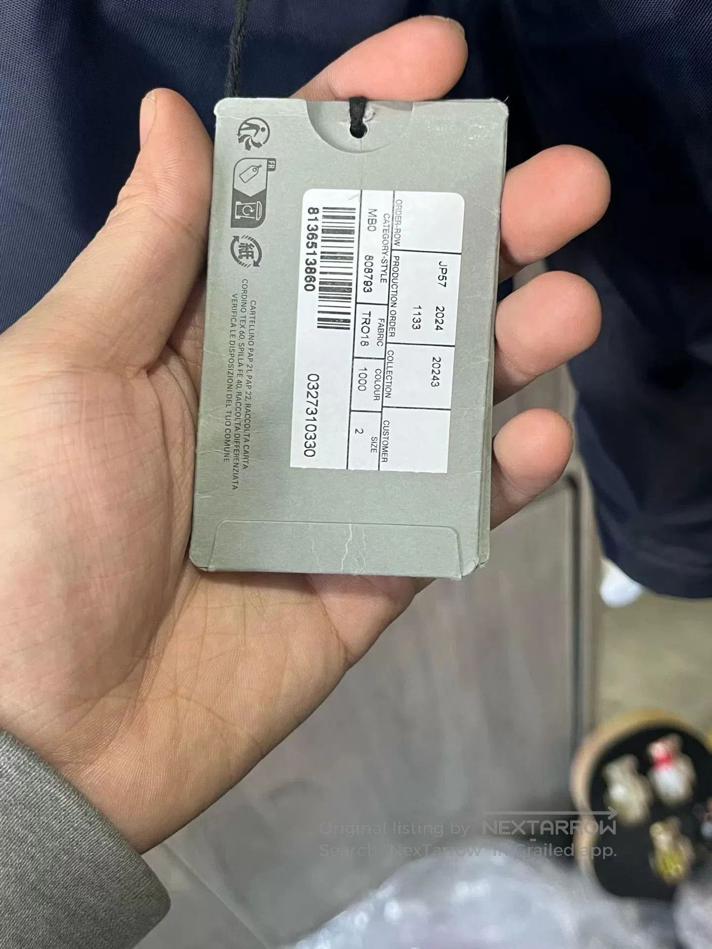 Balenciaga Balenciaga Reversible Cotton Jacket in Navy. Size US L / EU 52-54 / 3 - 4 Thumbnail