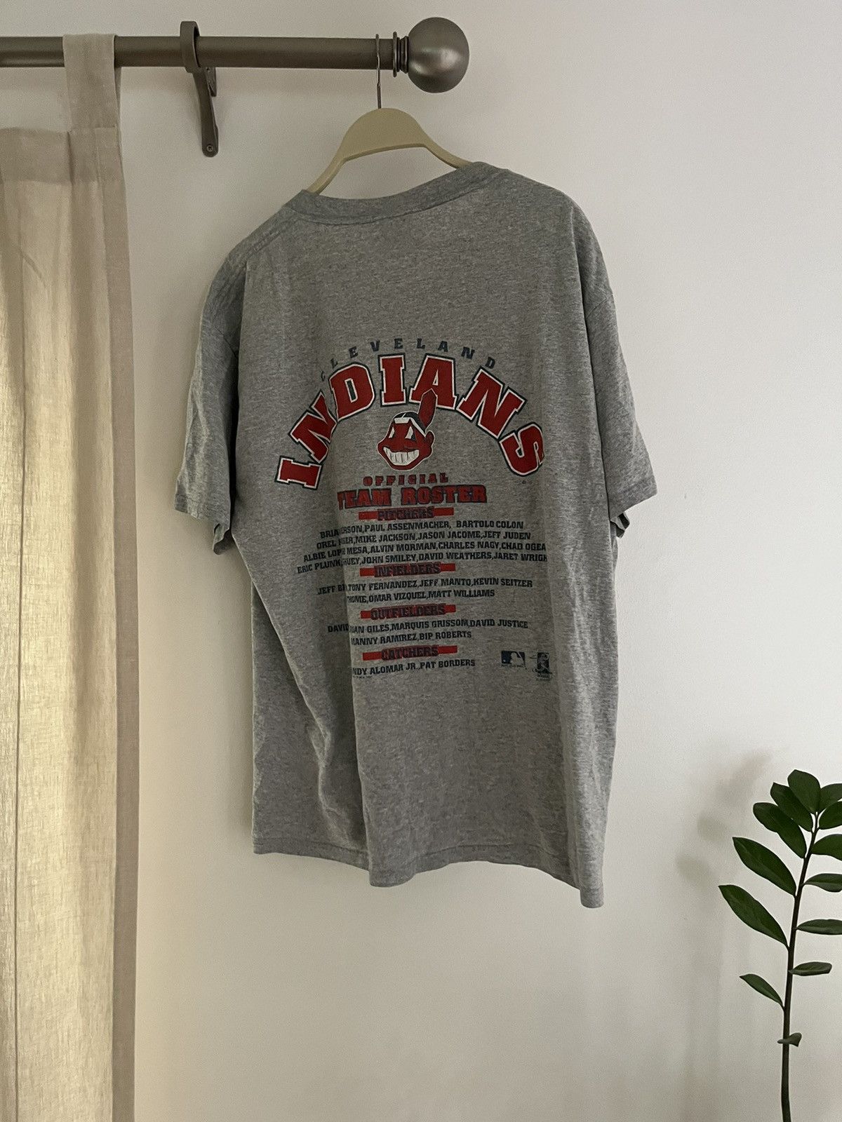 Band Tees × Vintage Indians grey Tee vintage Size US L / EU 52-54 / 3 - 2 Thumbnail