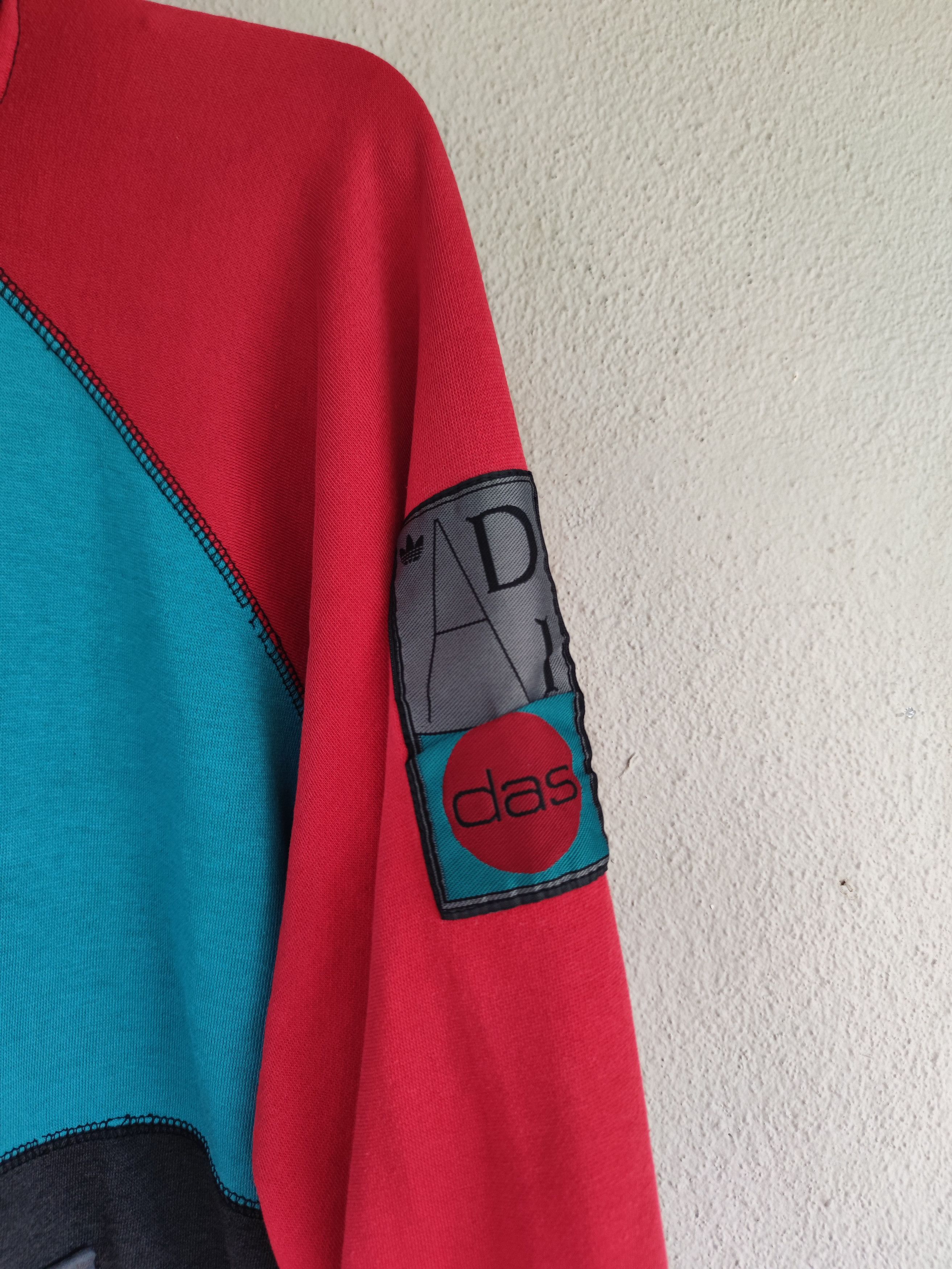 Adidas Rare Vintage Half Zipper Adidas Hoodie Size US L / EU 52-54 / 3 - 9 Thumbnail