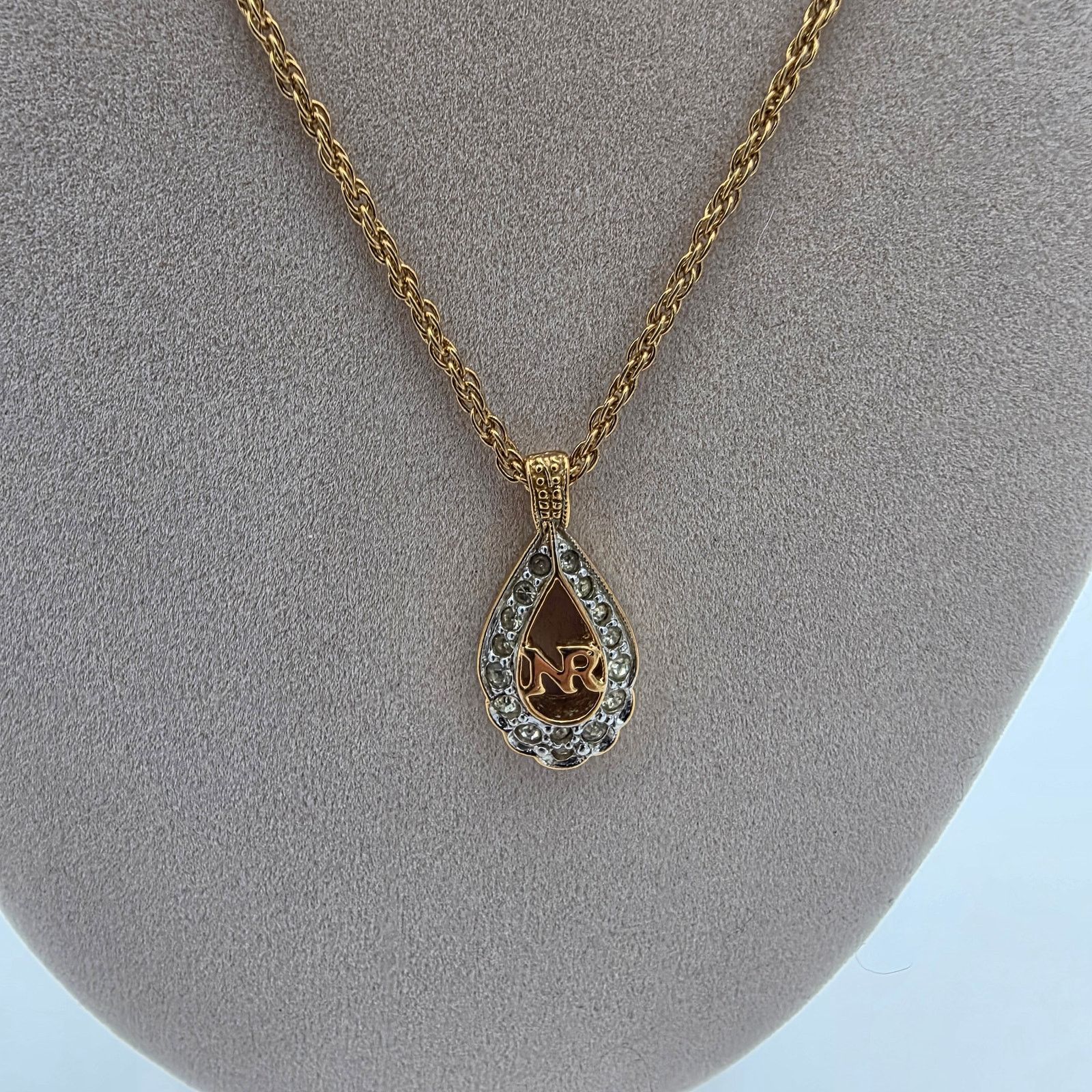 Nina Ricci Nina Ricci Tear Drop Necklace Size ONE SIZE - 2 Thumbnail