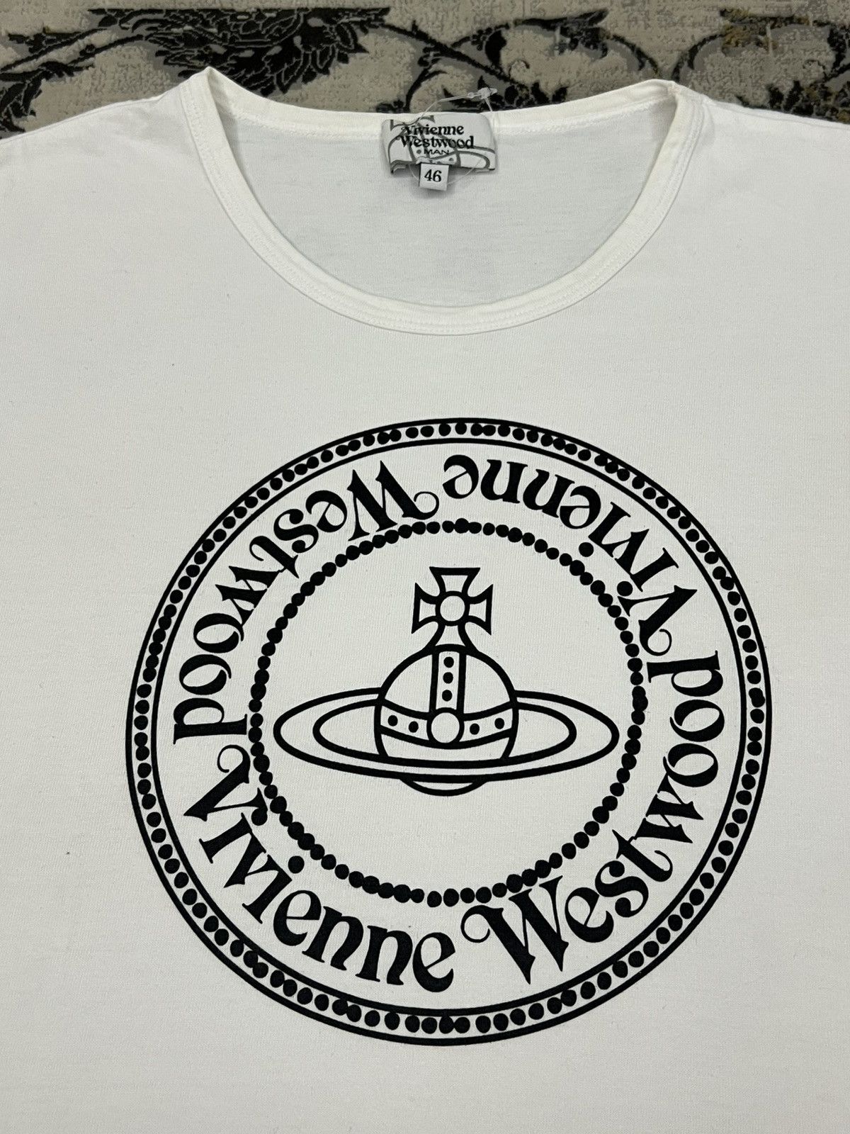 Vivienne Westwood Vintage Vivienne Westwood Orb Logo T-Shirt White Size 46 Size US M / EU 48-50 / 2 - 2 Thumbnail