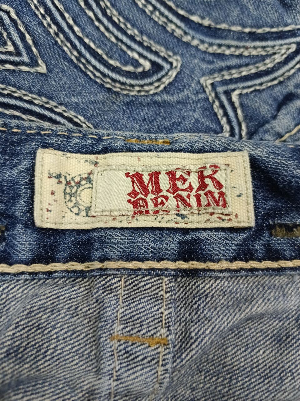 Japanese Brand FLARE SICK PACTHWORK MEK DENIM Size US 32 / EU 48 - 7 Thumbnail