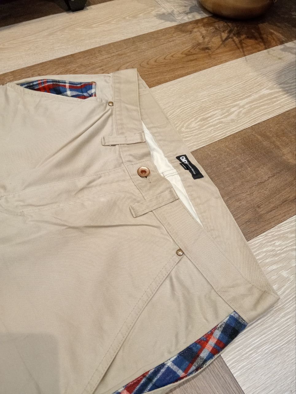 Japanese Brand CNCV CONCAVE ATTEMPT KHAKI COTTON PANTS Size US 35 - 4 Thumbnail