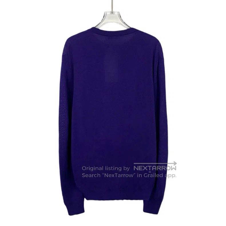 Dior Dior Purple bee embroidered wool round-neck long-sleeved s Size US L / EU 52-54 / 3 - 2 Thumbnail