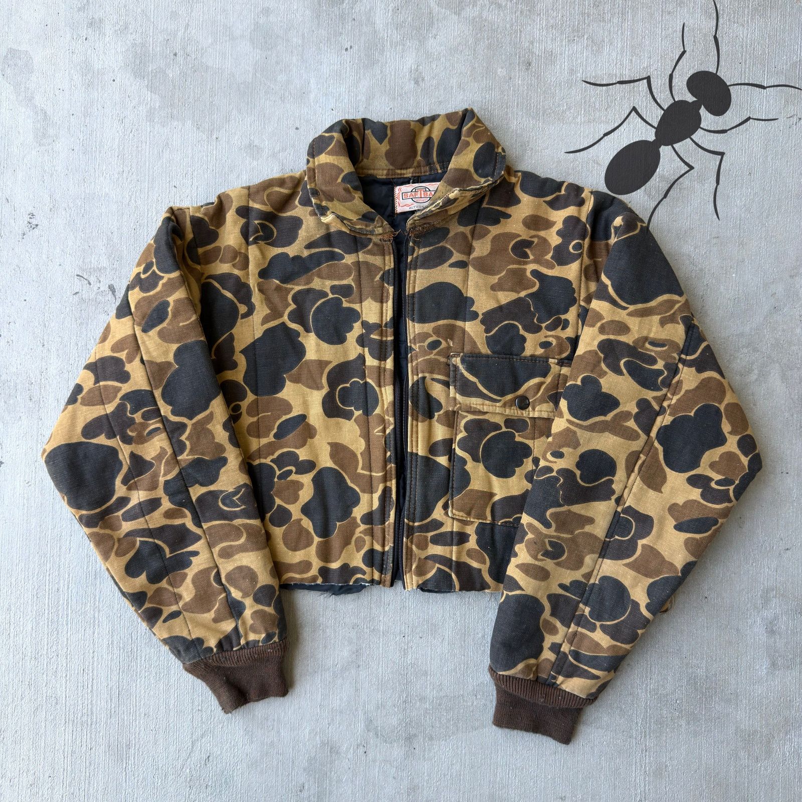 Vintage Duck Camo cropped work wear jacket Size US M / EU 48-50 / 2 - 1 Thumbnail