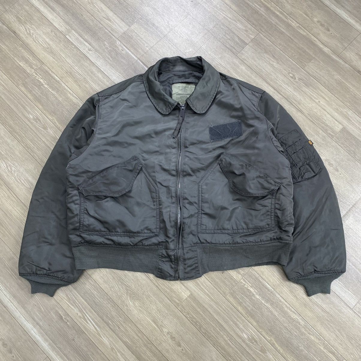 Alpha Industries 🇺🇸Vintage Alpha Industries CWU 45/P Army Flight Bomber Jacket Size US XL / EU 56 / 4 - 1 Thumbnail