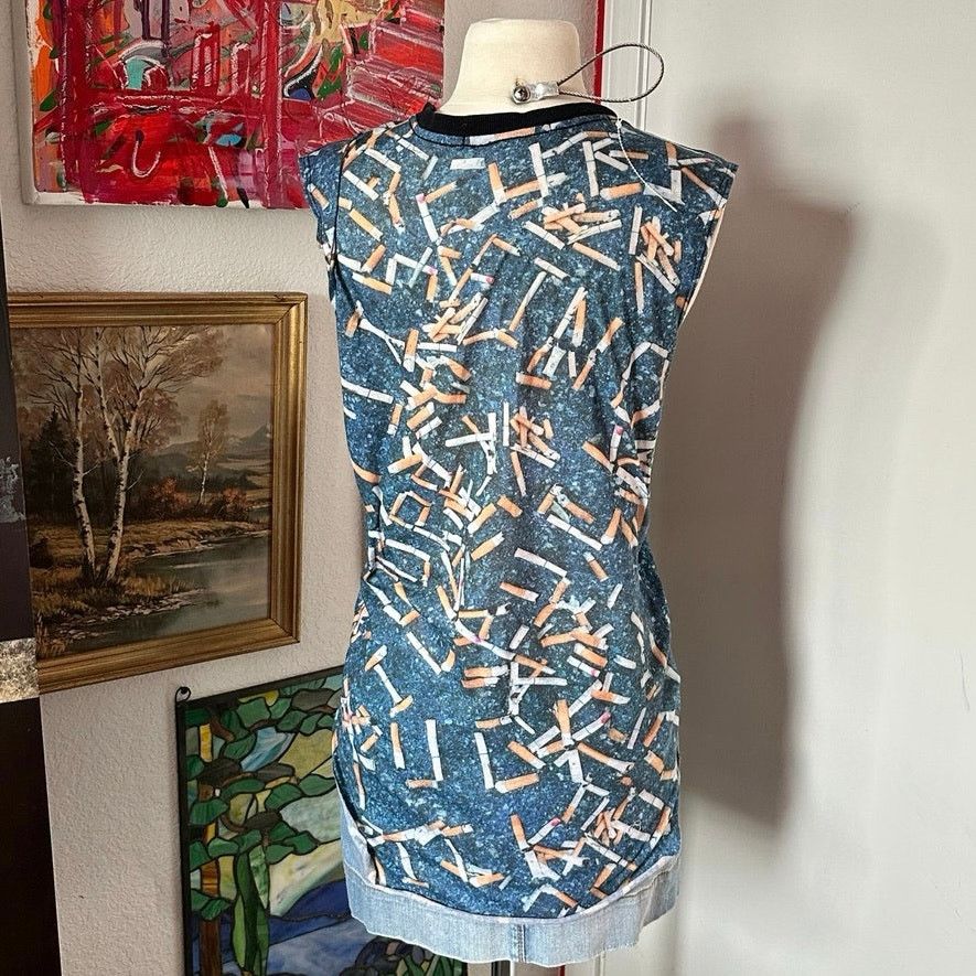 Lip Service lip service cult cigarette blue muscle tank top Size XS / US 0-2 / IT 36-38 - 2 Thumbnail