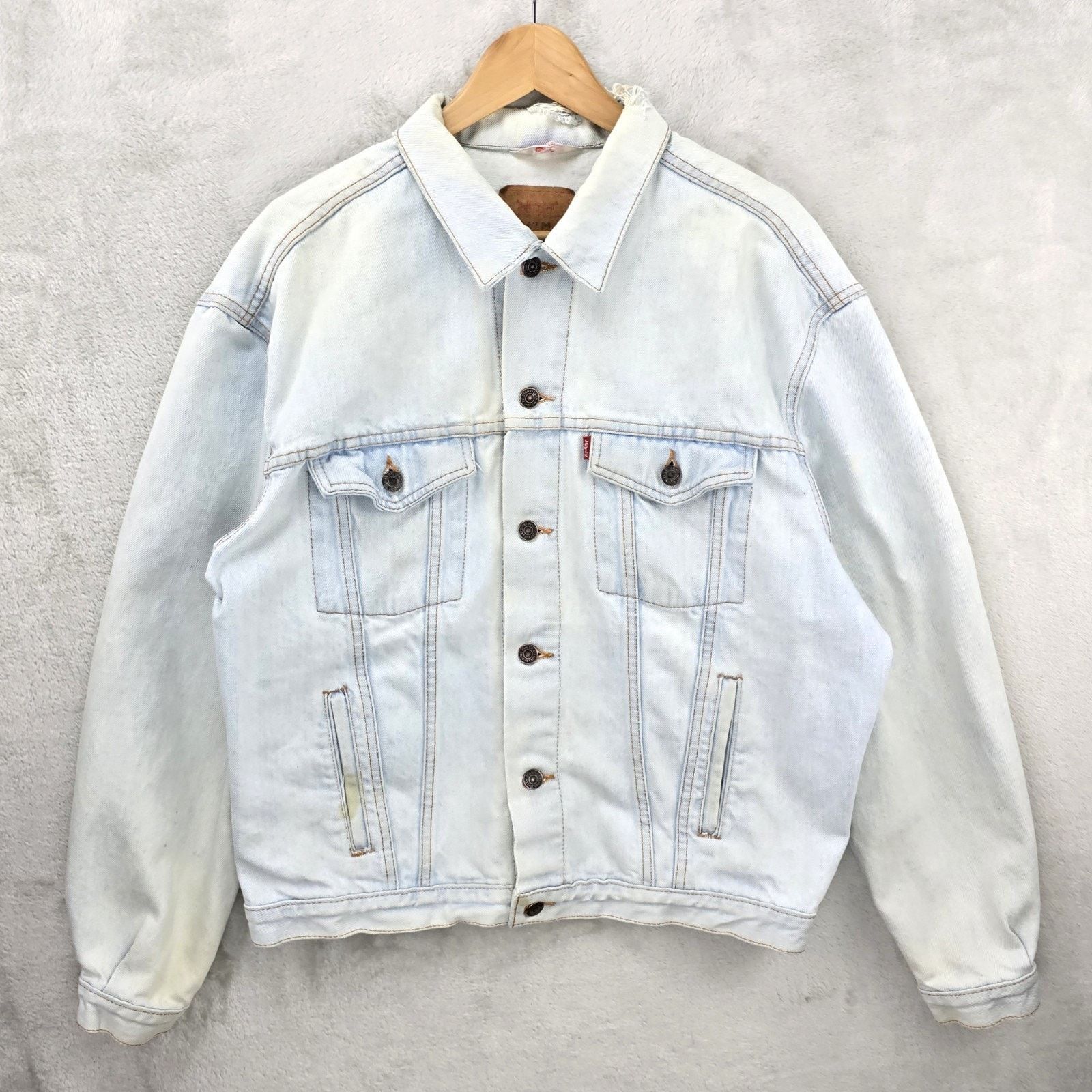 Levi's Vintage Levis Denim Trucker Jacket Large 70506-0217 Thrashed Size US L / EU 52-54 / 3 - 1 Thumbnail