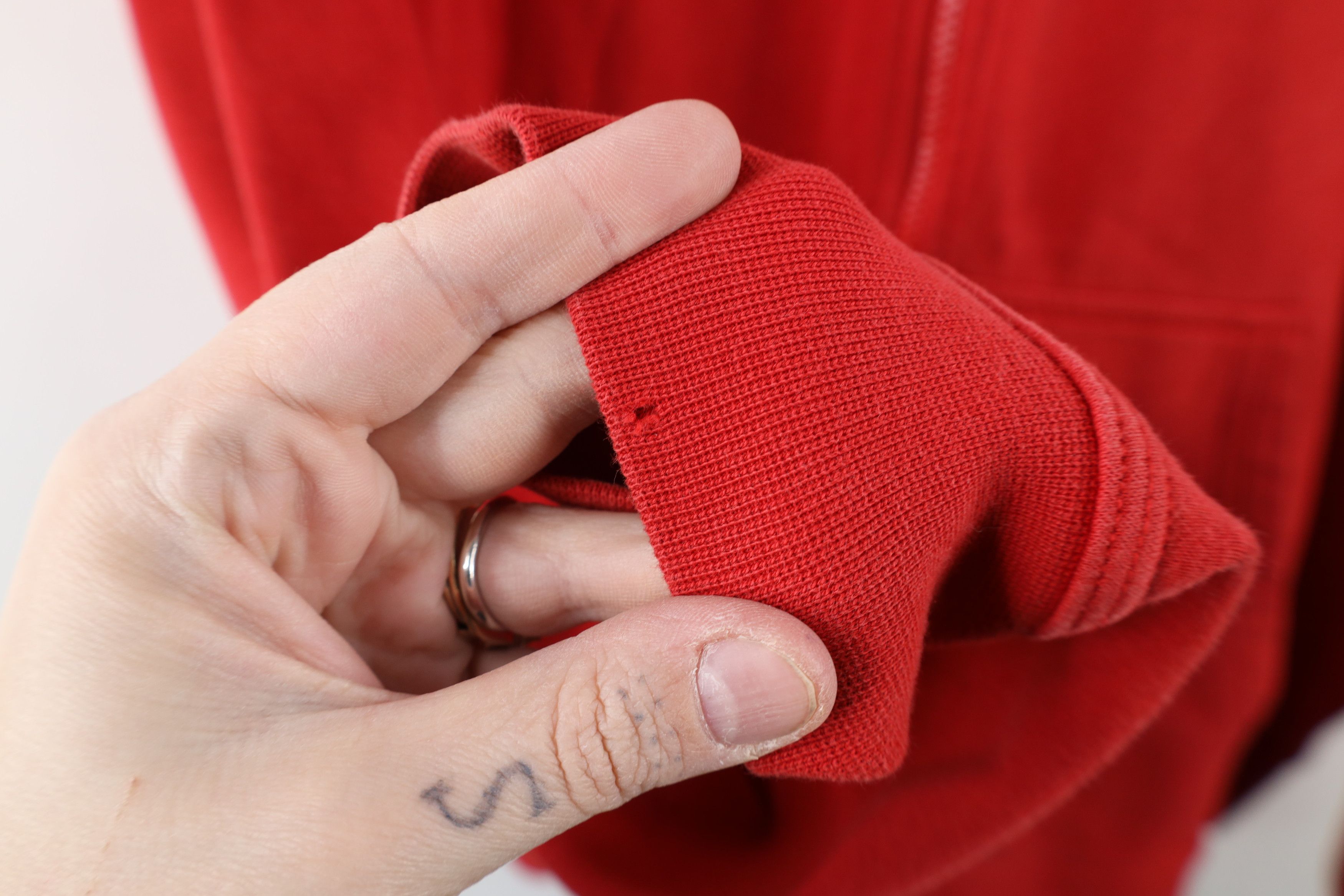 Vintage Y2K Nike Scott Mini Swoosh Full Zip Hoodie Red