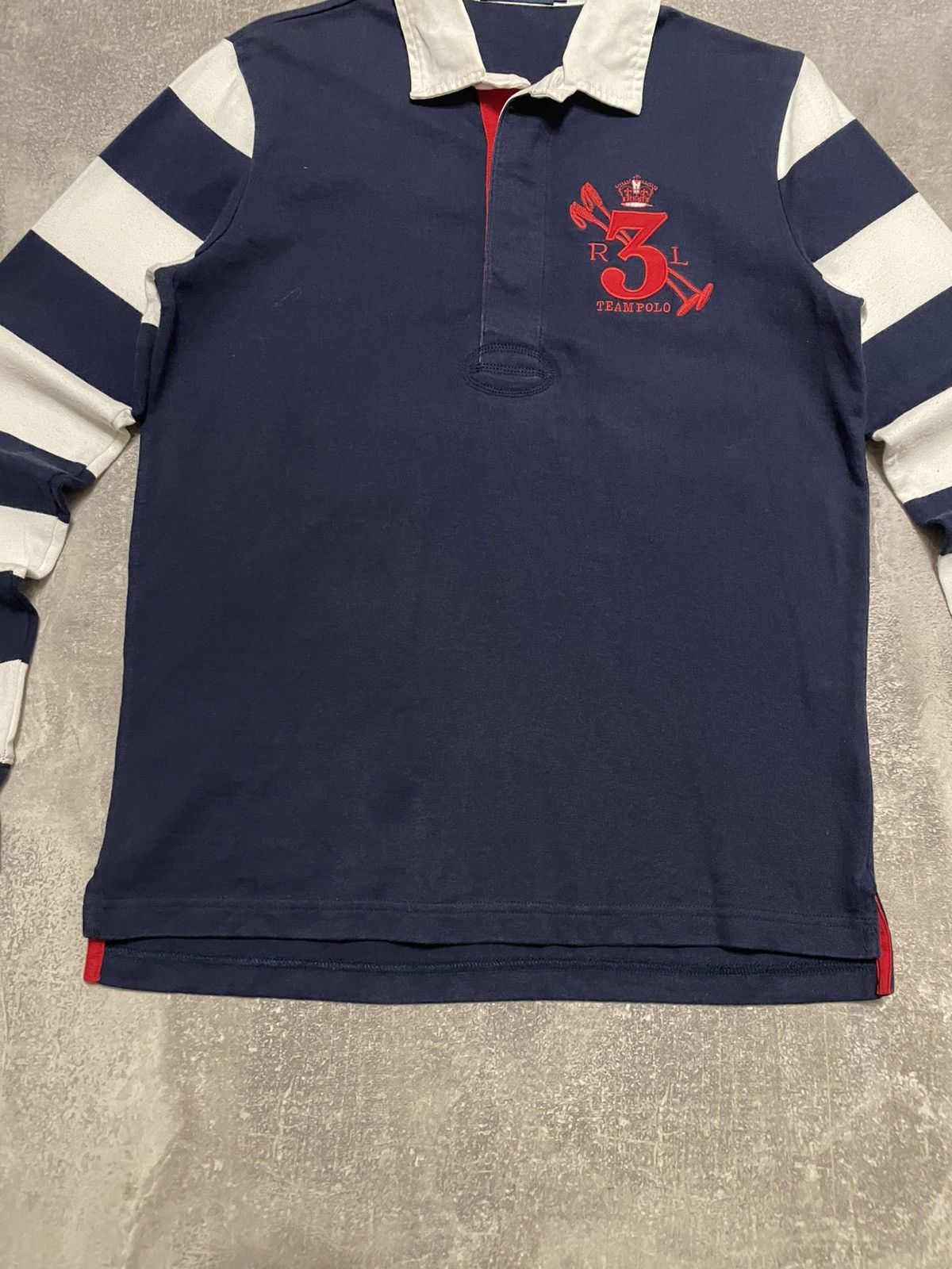 Polo Ralph Lauren × Ralph Lauren × Vintage Vintage Ralph Lauren Striped Polo Long Sleeve Shirt Women’s Size L / US 10 / IT 46 - 3 Thumbnail