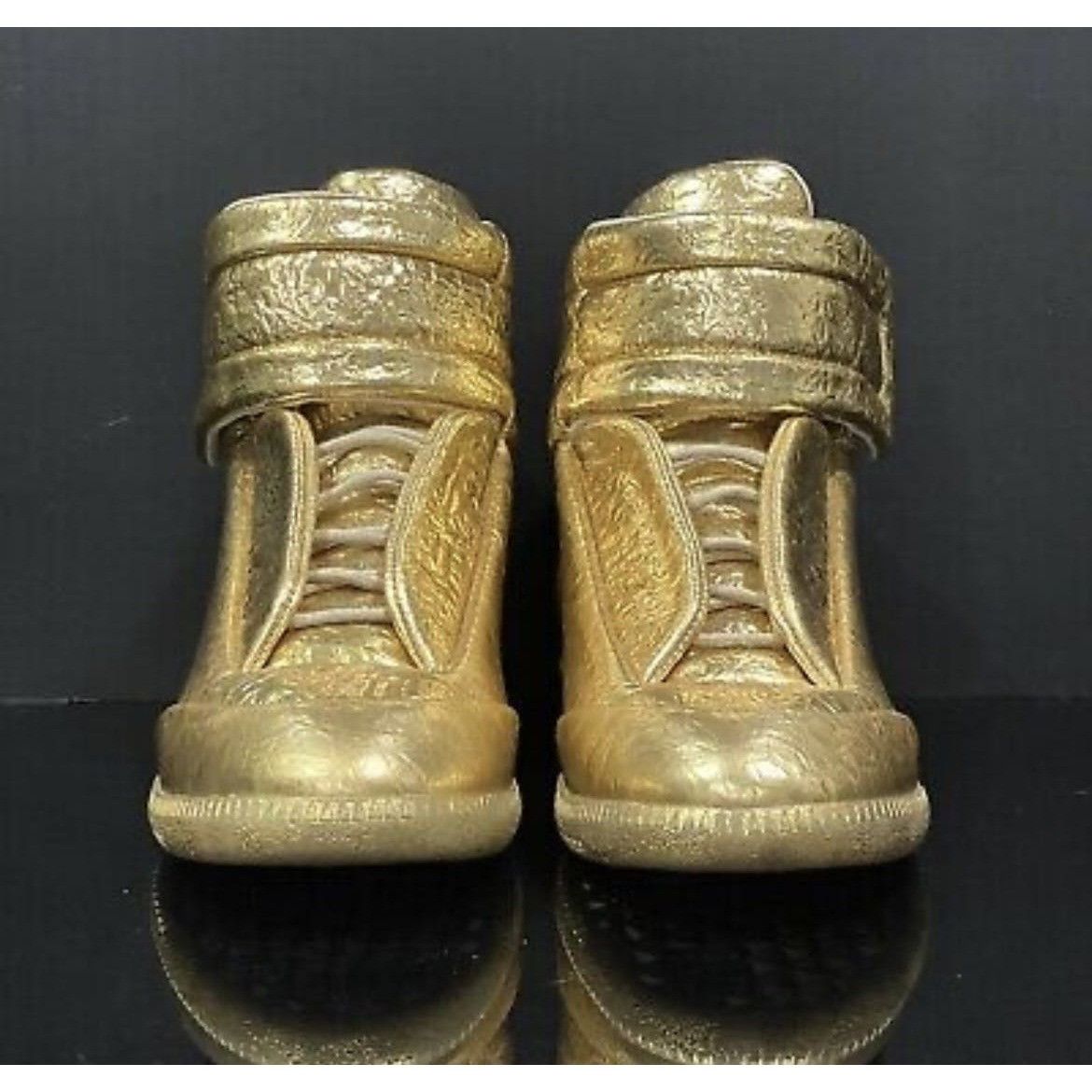 Maison Margiela Maison Margiela Metallic Gold Cracked Future High Size US 10 / EU 43 - 1 Thumbnail