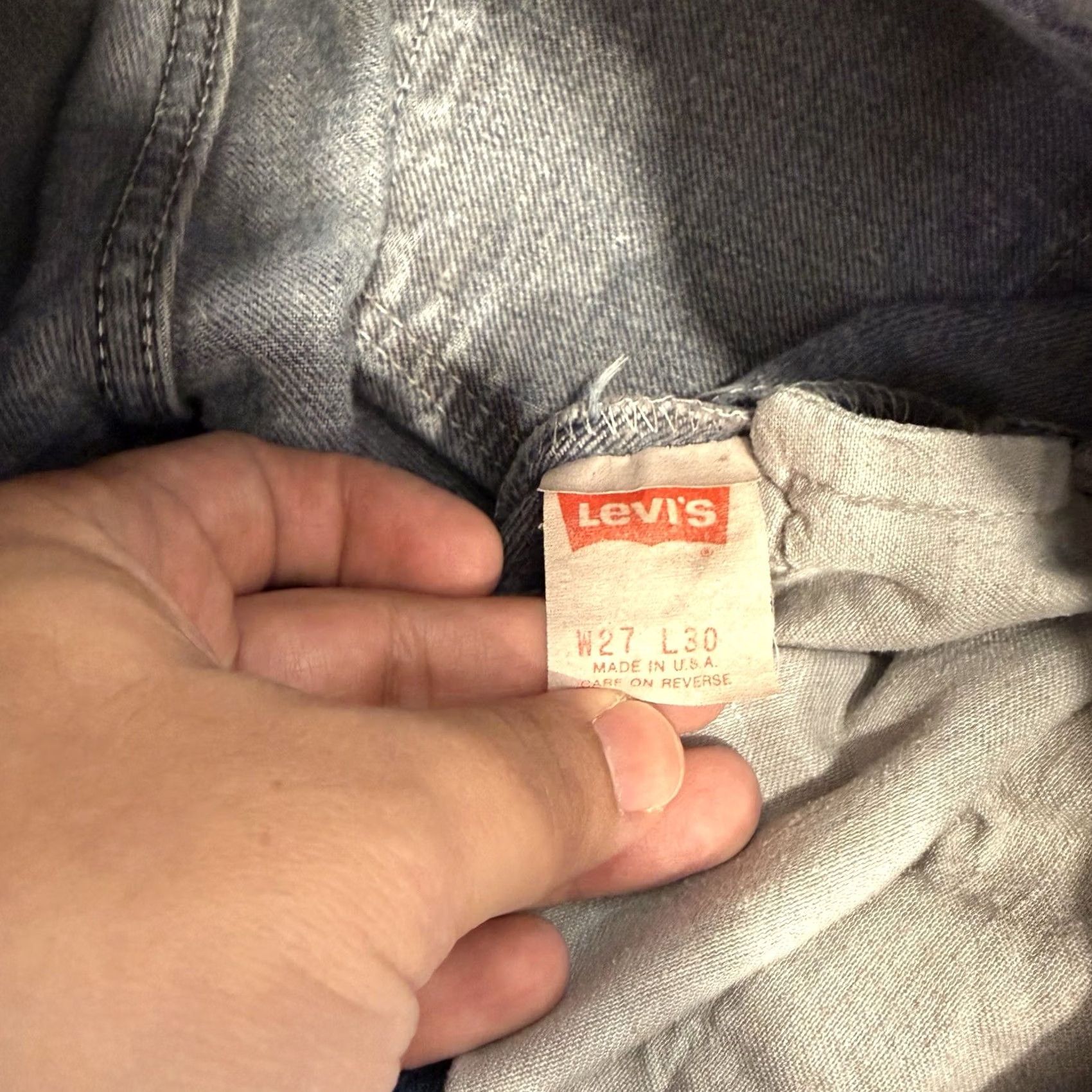 Levi's Vintage Levis 701 Jeans 24 Blue Straight Leg 80s Denim For Women Non Selvedge Size 42" / US 20 - 6 Thumbnail