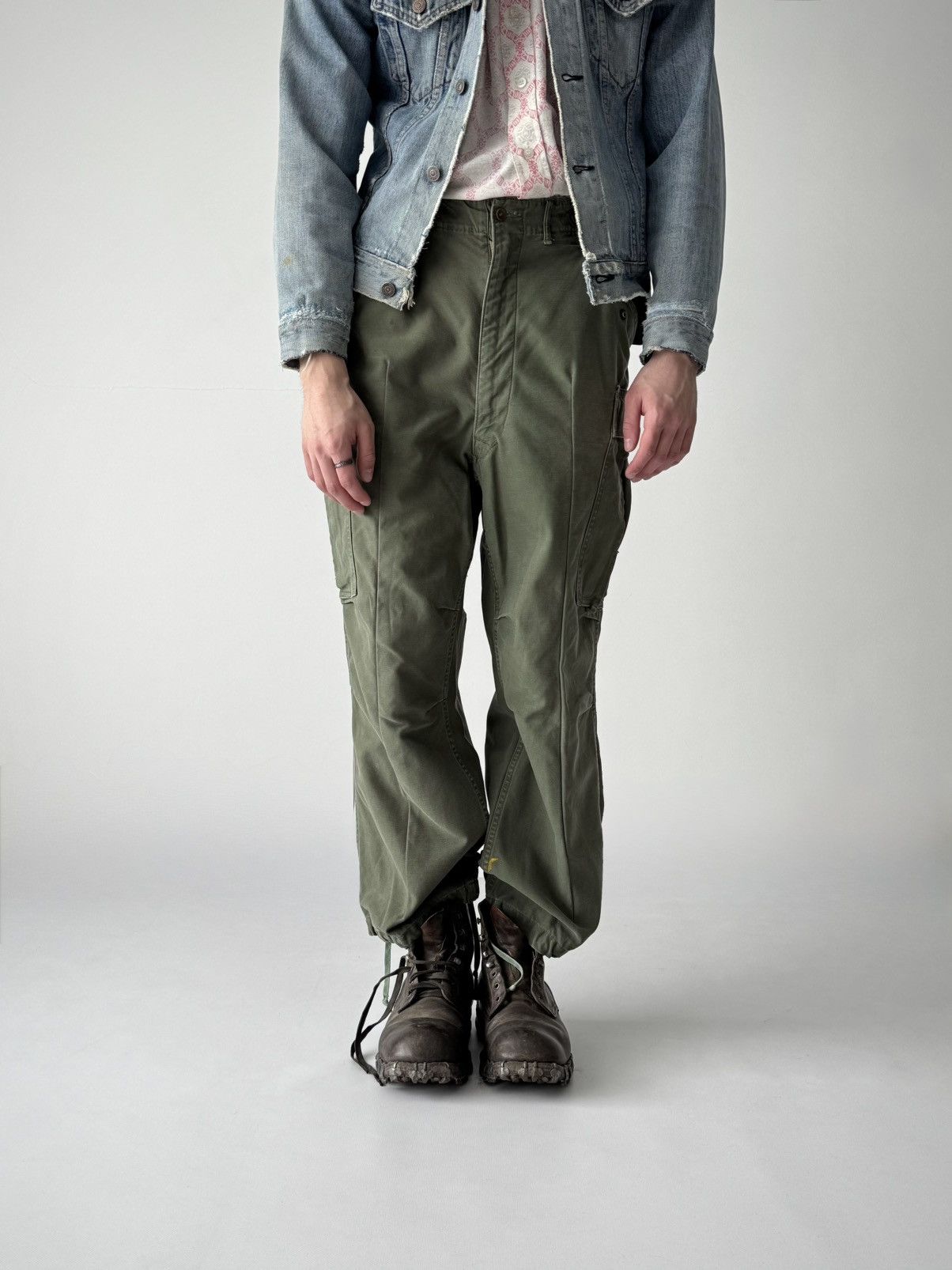 Vintage Vintage 1950s Korean War US Army M51 Field Pants Size US 33 - 1 Thumbnail