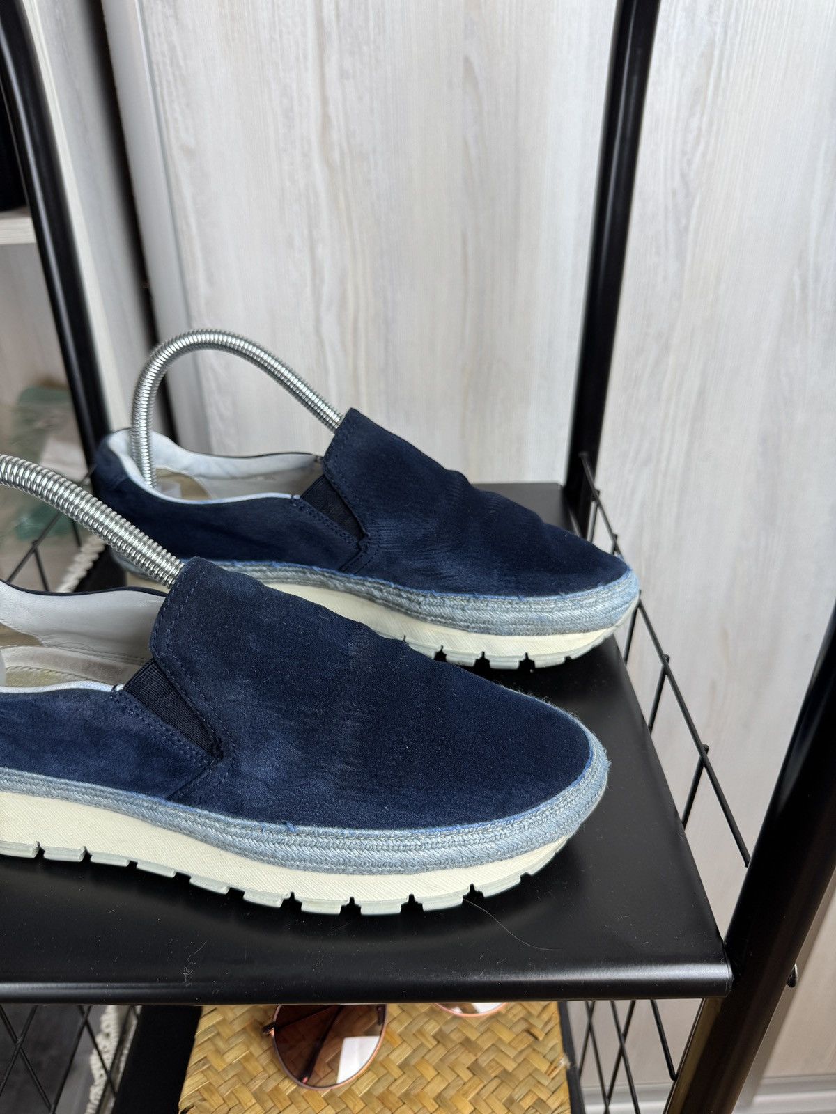 Prada Prada navy blue suede espadrilles sneakers Size US 8.5 / IT 38.5 - 2 Thumbnail