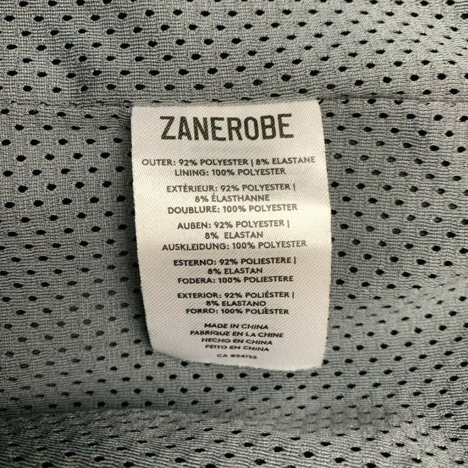 Zanerobe ZANEROBE Performance Track Jacket Black/Gray XL Full Zip Mens Size US XL / EU 56 / 4 - 5 Thumbnail