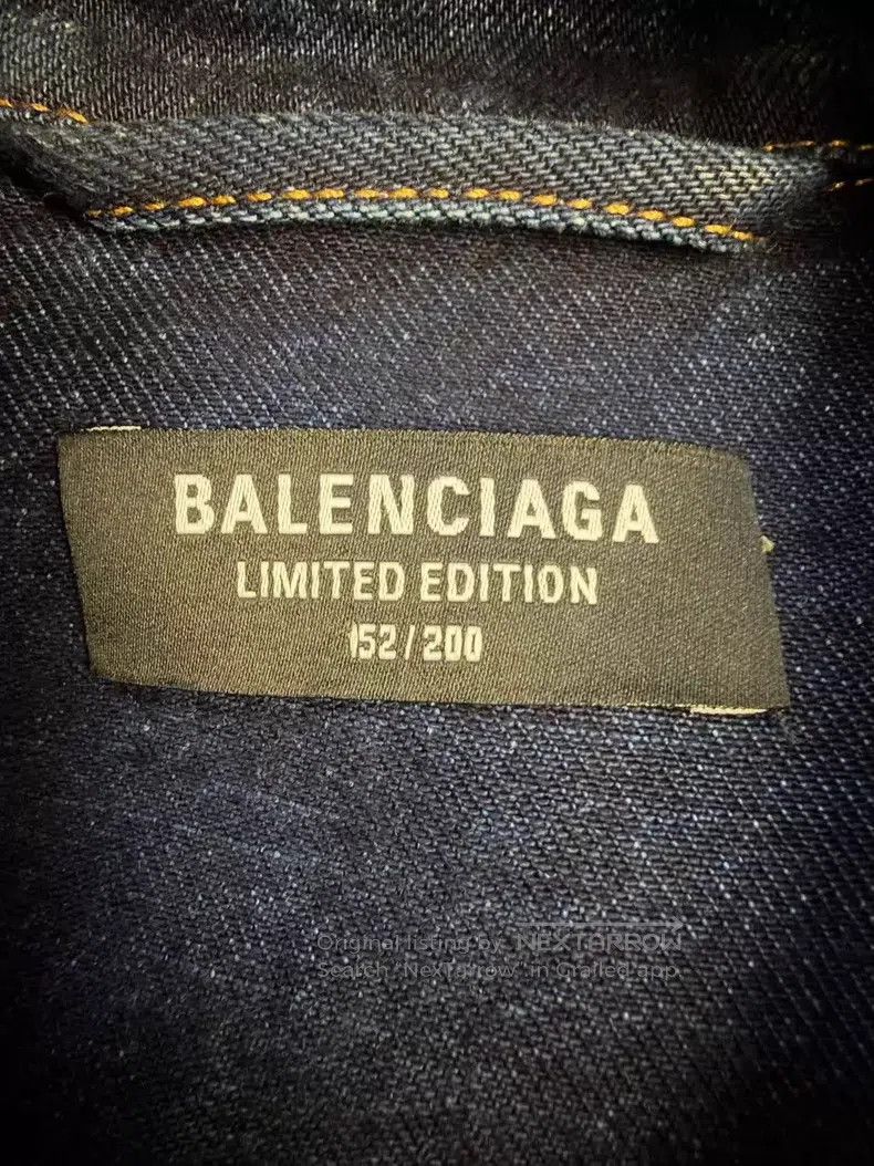 Balenciaga Balenciaga Paris Limited Edition Denim Jacket Size US XS / EU 42 / 0 - 3 Thumbnail
