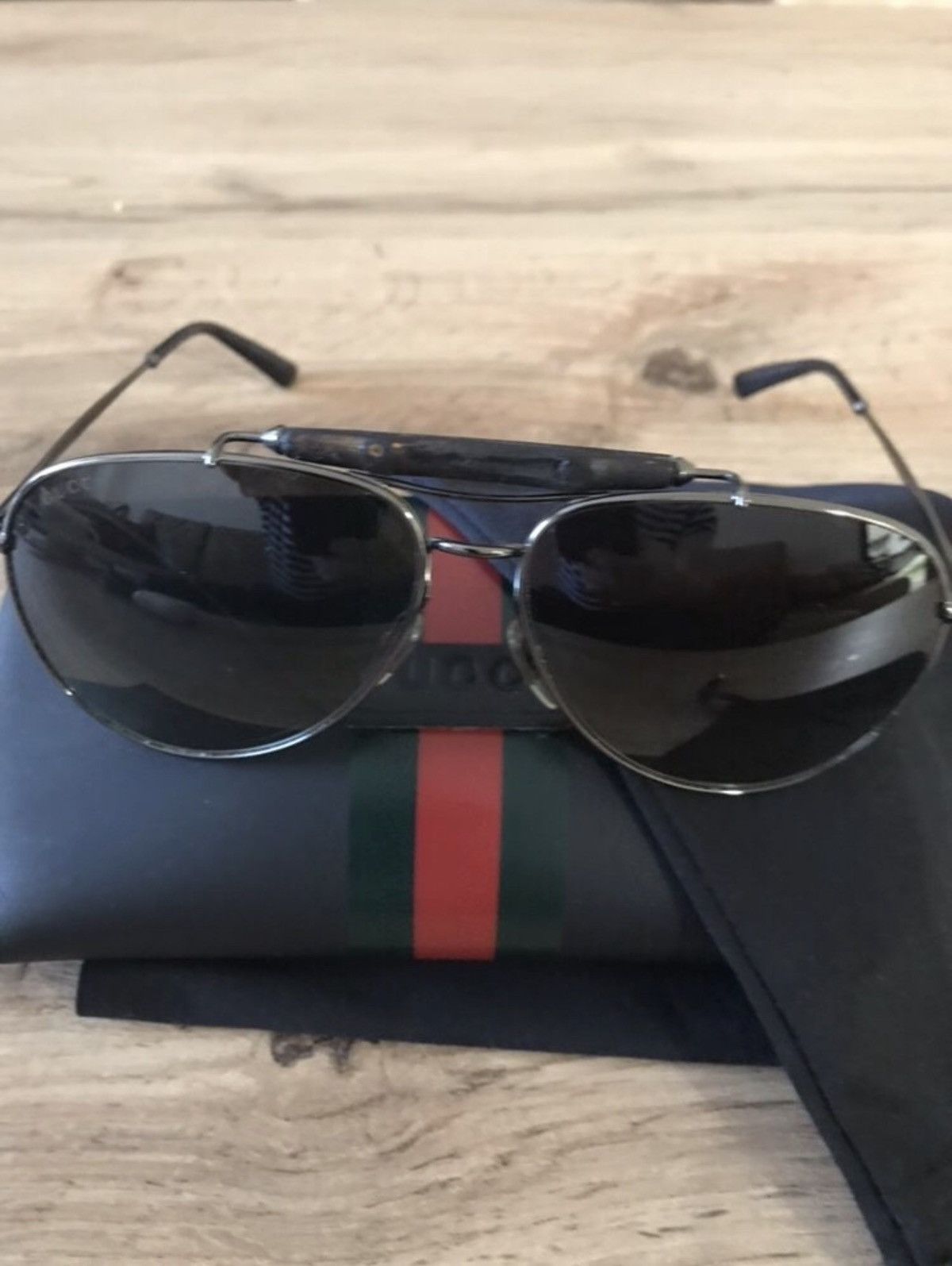 Gucci GUCCI Bamboo Aviator Sunglasses GG2235 tom ford runway Demna Size ONE SIZE - 4 Thumbnail