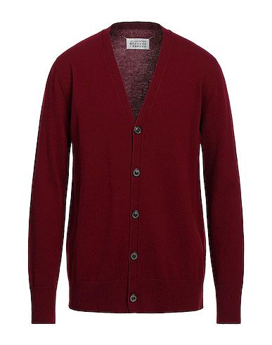 image of Maison Margiela O1W1Db10324 Cardigans In Burgundy, Men's (Size Large)