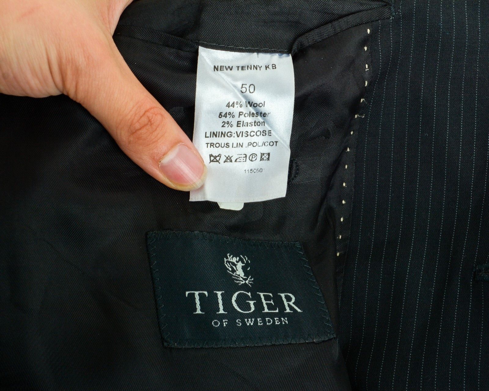 Tiger of Sweden TIGER OF SWEDEN Wool Blend Blazer Suit Jacket Sakko Eur 50 Size 40R - 6 Thumbnail