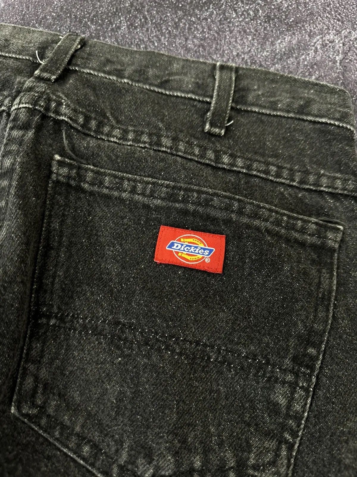 Dickies × Vintage Vintage Dickies Distressed Black Work Denim Hype Jeans Size US 31 - 7 Thumbnail
