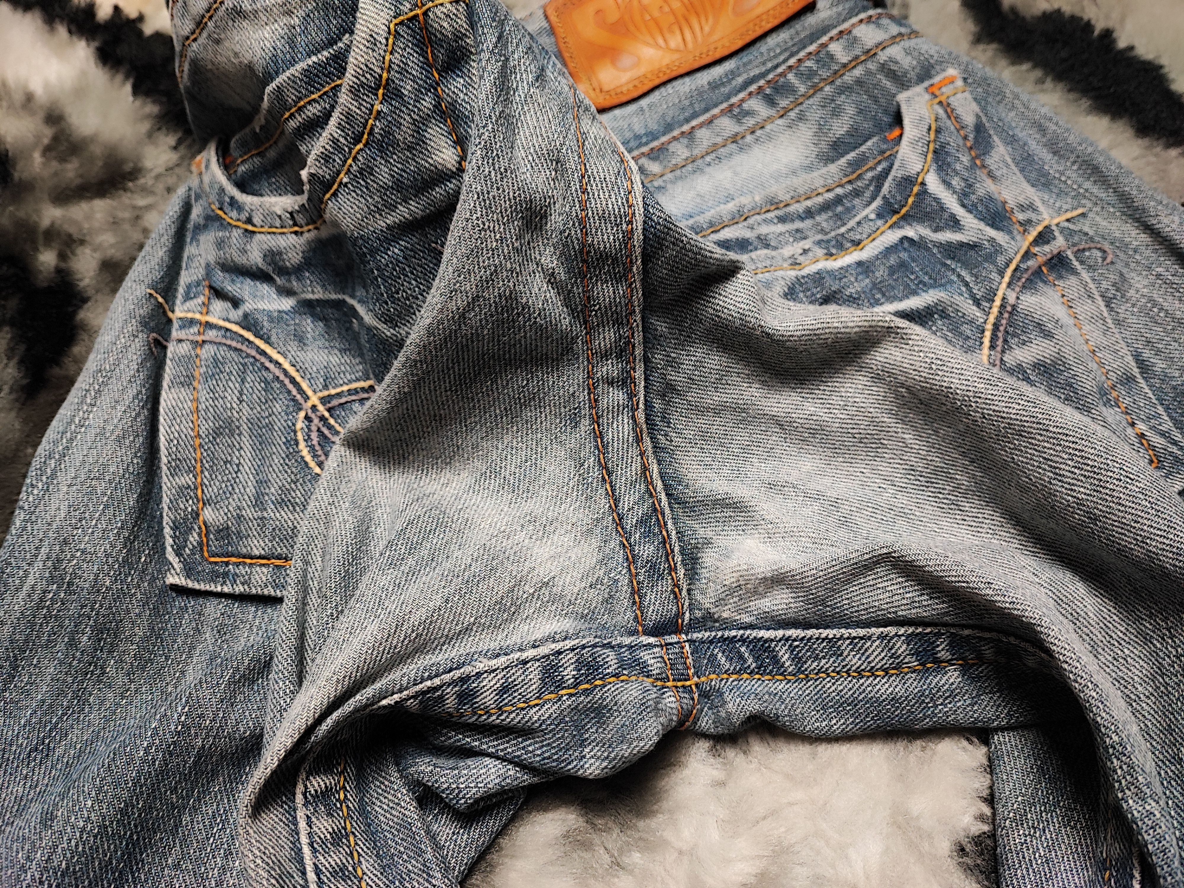 Edwin Thrashed Distressed Jeans ERD Grunge Chrome Size US 30 / EU 46 - 15 Thumbnail
