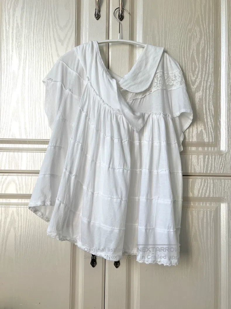 Comme des Garcons Comme Des Garcons Asymmetrical Floral Short Sleeve Size M / US 6-8 / IT 42-44 - 4 Thumbnail