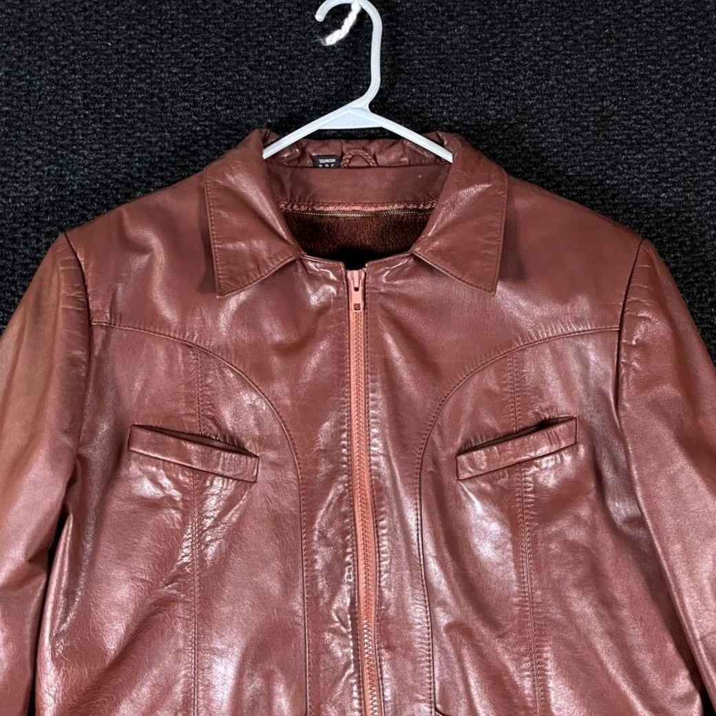 Wilson VINTAGE WILSON Leather Jacket Brown Faux Fur Lined Western Size L Women Casual Zip Buckle 40 Brown Leather Jacket Priors Size L / US 10 / IT 46 - 2 Thumbnail