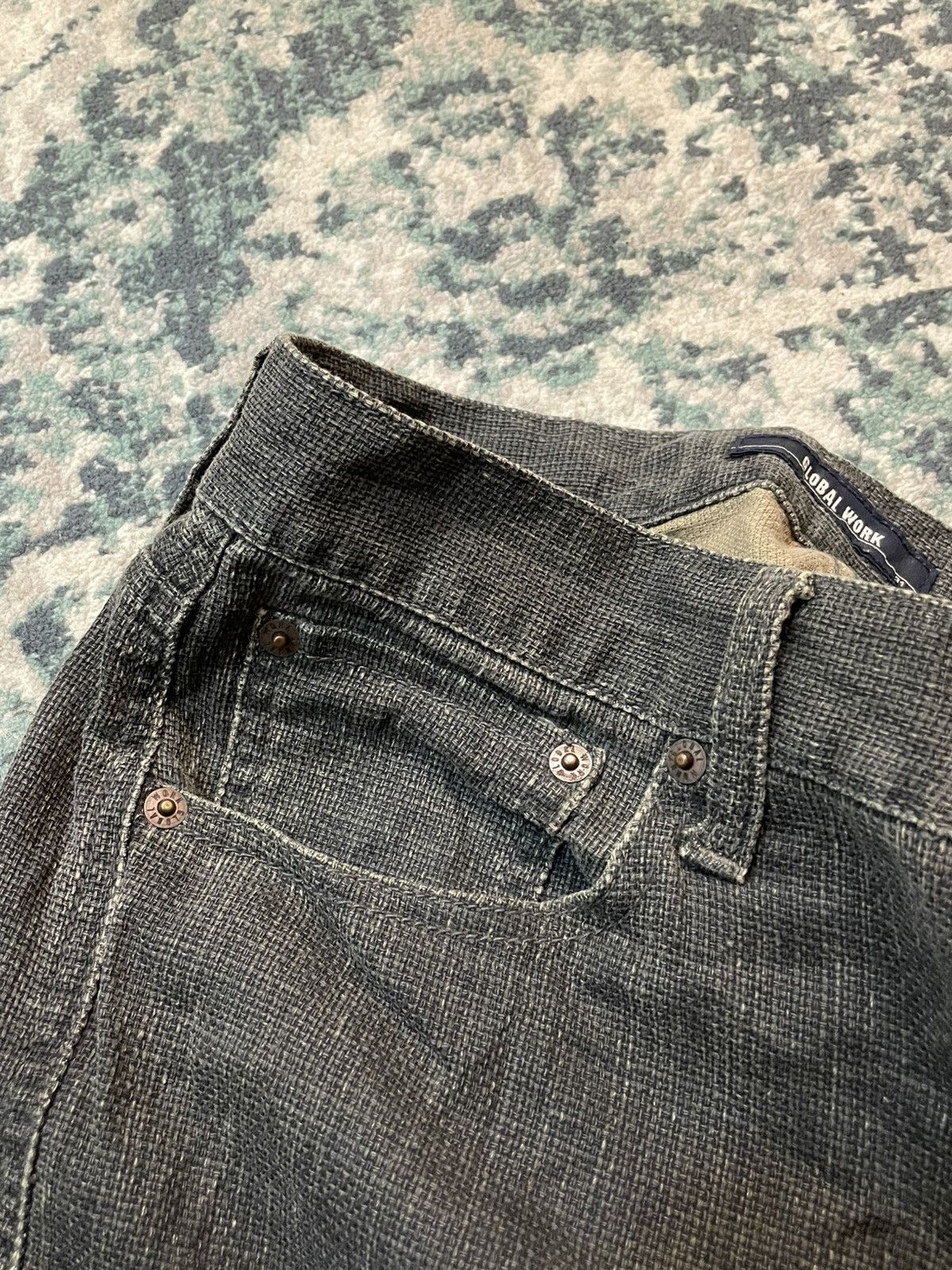 Global Work × Japanese Brand Global Work Japan Century Sashiko Denim (Kapital Style) Size US 30 / EU 46 - 19 Thumbnail
