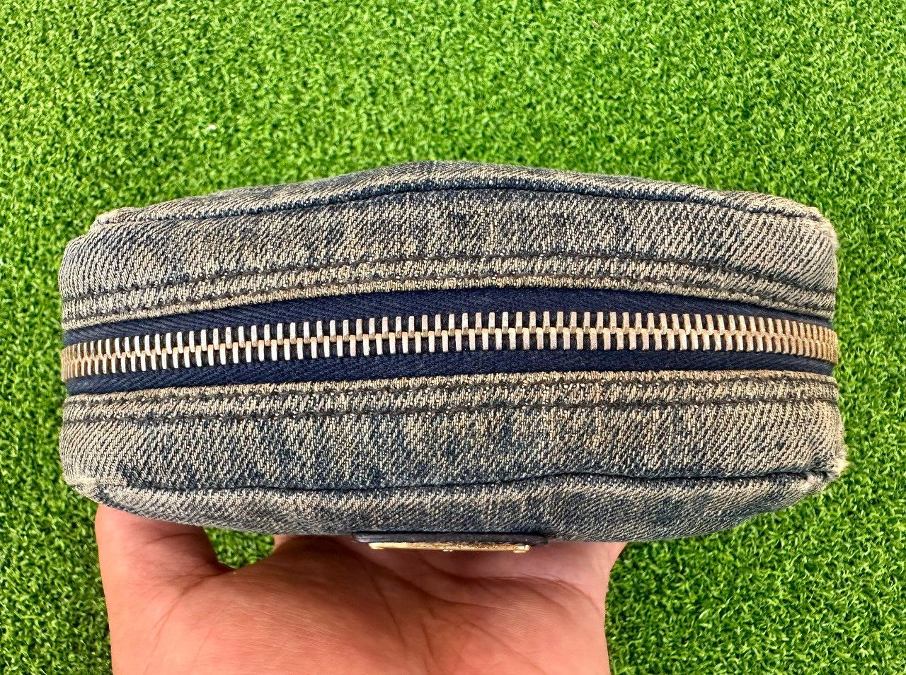 Prada Authentic Prada Denim Cosmetic Pouch Size ONE SIZE - 3 Thumbnail