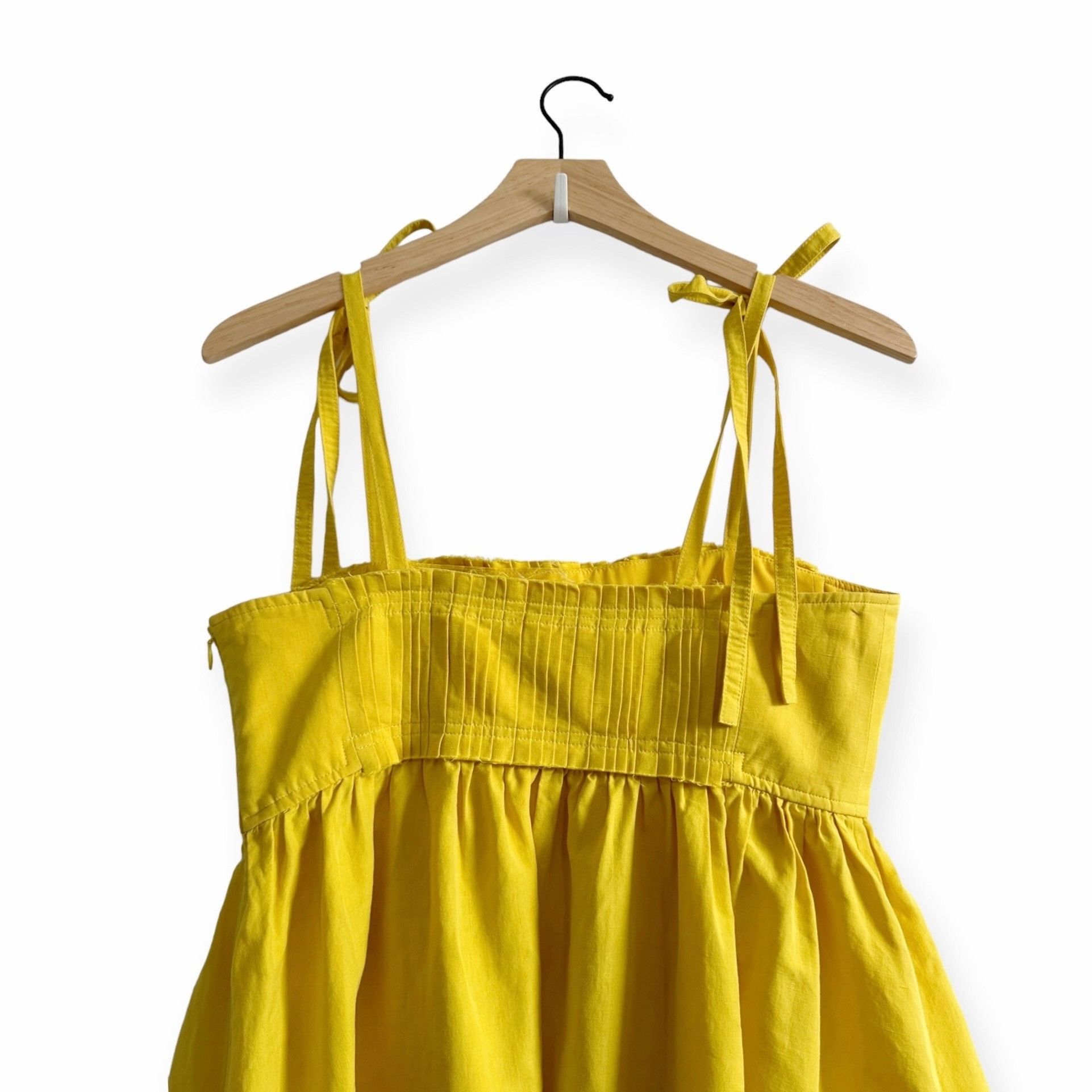 Ulla Johnson Ulla Johnson Laetitia Tie Strap Cotton & Linen Blend Midi Dr Size XS / US 0-2 / IT 36-38 - 6 Thumbnail