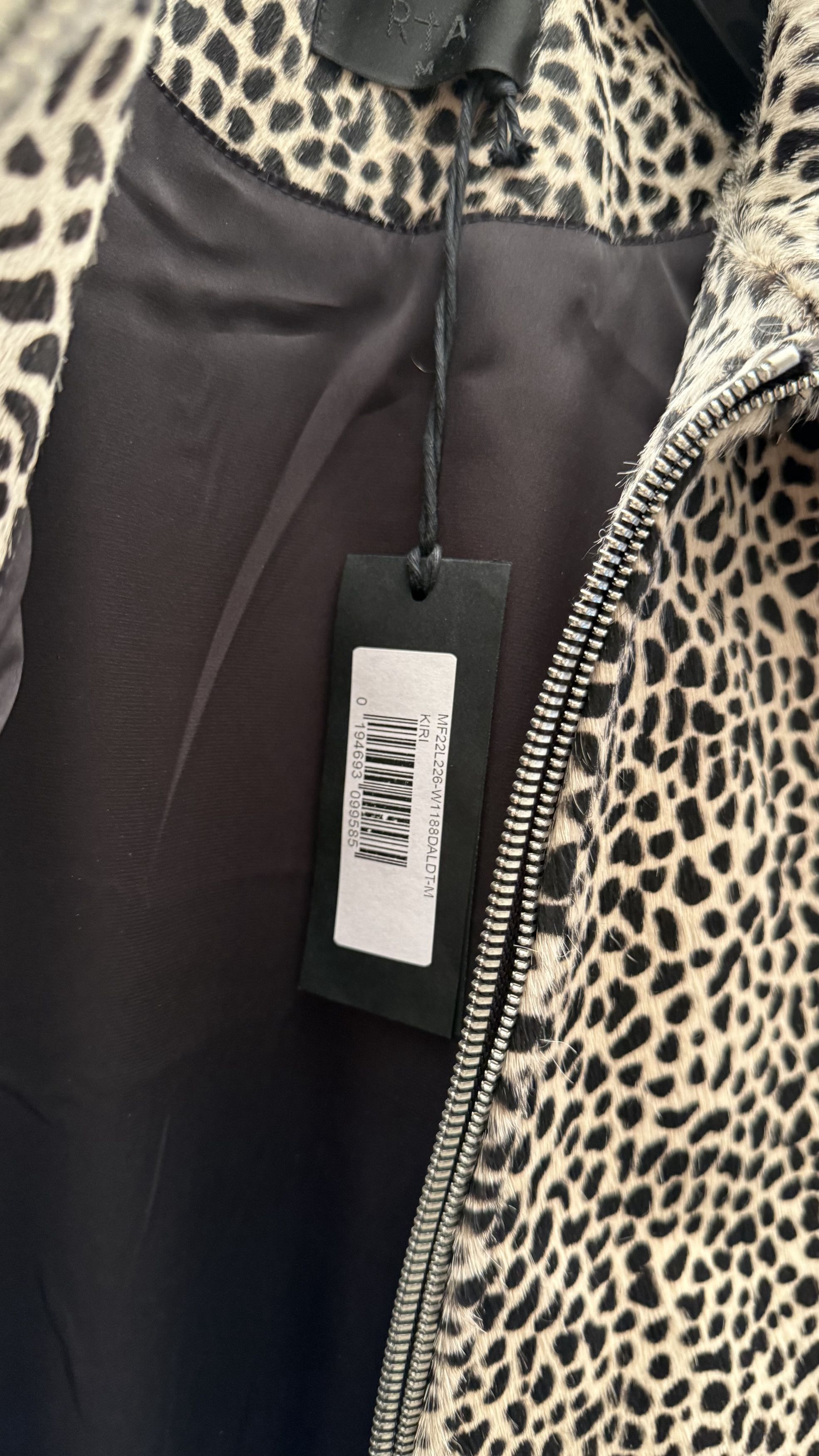 Rta RtA Calf Cheetah Leather Jacket Size US M / EU 48-50 / 2 - 6 Thumbnail