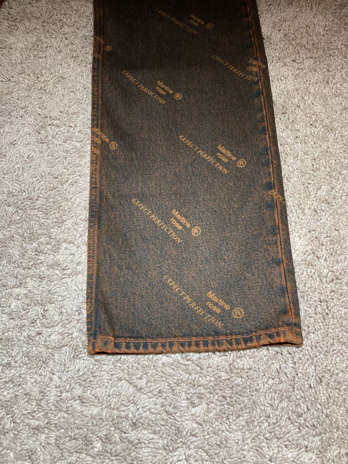 Martine Rose New SS25 Martine Rose Brown Rust Laser Relaxed Jeans 2025 MR Size US 30 / EU 46 - 3 Thumbnail