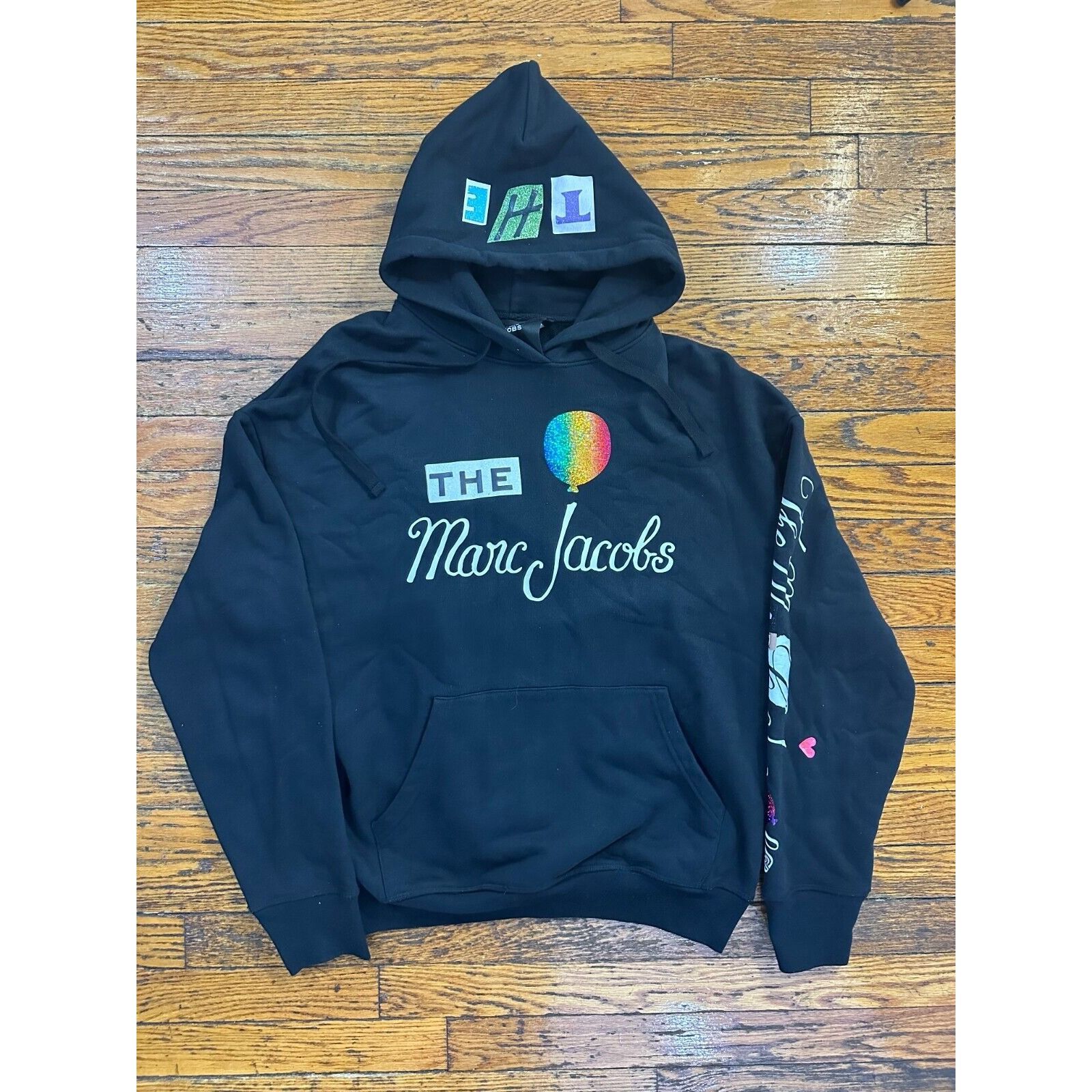 image of Marc Jacobs The Logo Hoodie Color Black Size S, Women's