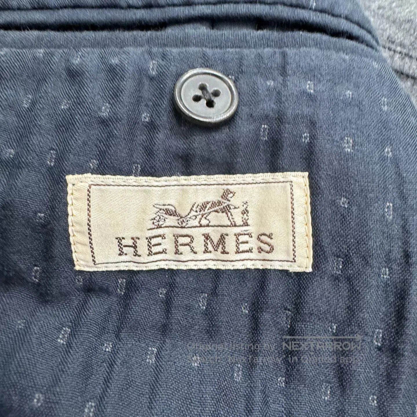 Hermes Hermes Embossed Stripe Wool Blazer. Size US M / EU 48-50 / 2 - 5 Thumbnail