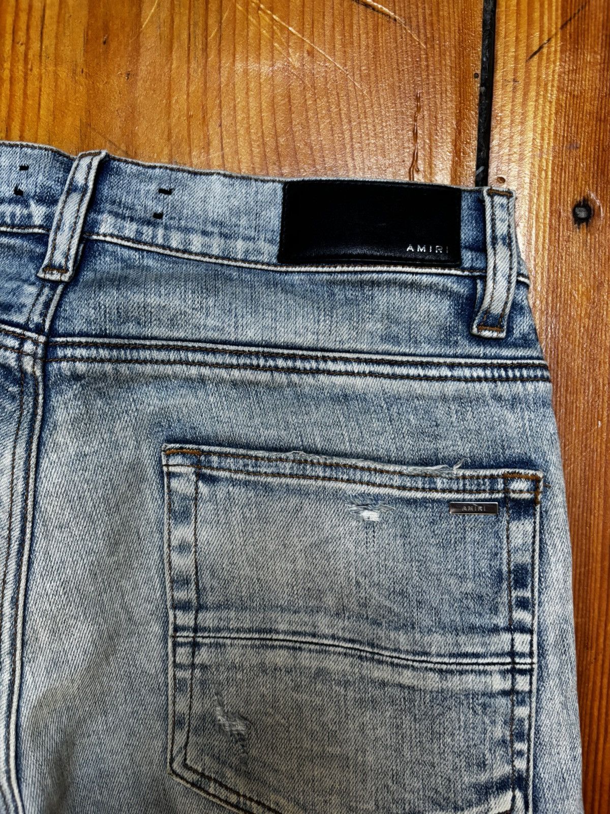 Amiri Amiri stack light wash indigo mx1 denim jeans Size US 29 - 6 Thumbnail