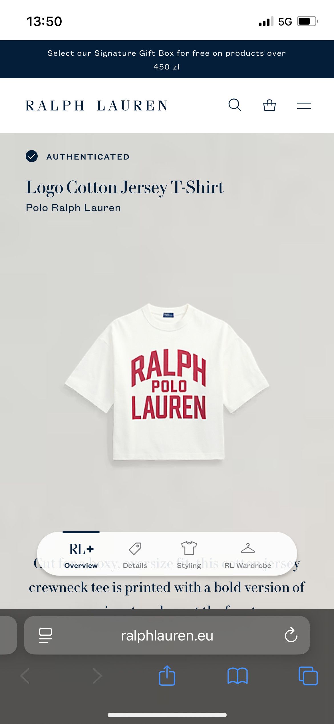 Polo Ralph Lauren POLO RALPH LAUREN BOXY CROPPED LOGO COTTON JERSEY Size L / US 10 / IT 46 - 4 Thumbnail