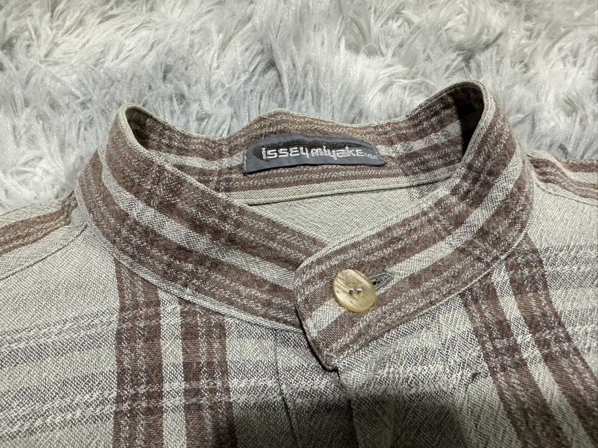 Issey Miyake 🔥80s Issey Miyake Men Wool Half Button Shirt Size US L / EU 52-54 / 3 - 7 Thumbnail