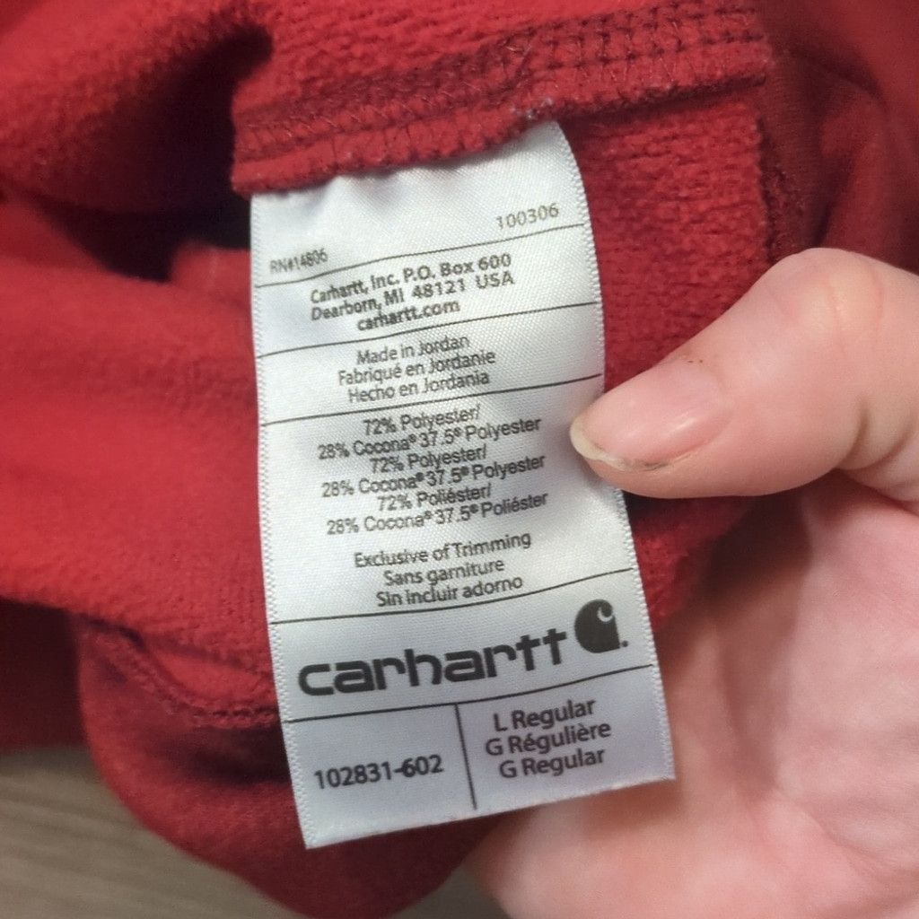 Carhartt Carhartt 1/2 zip fleece pullover size Large Relaxed Fit Size US L / EU 52-54 / 3 - 6 Thumbnail
