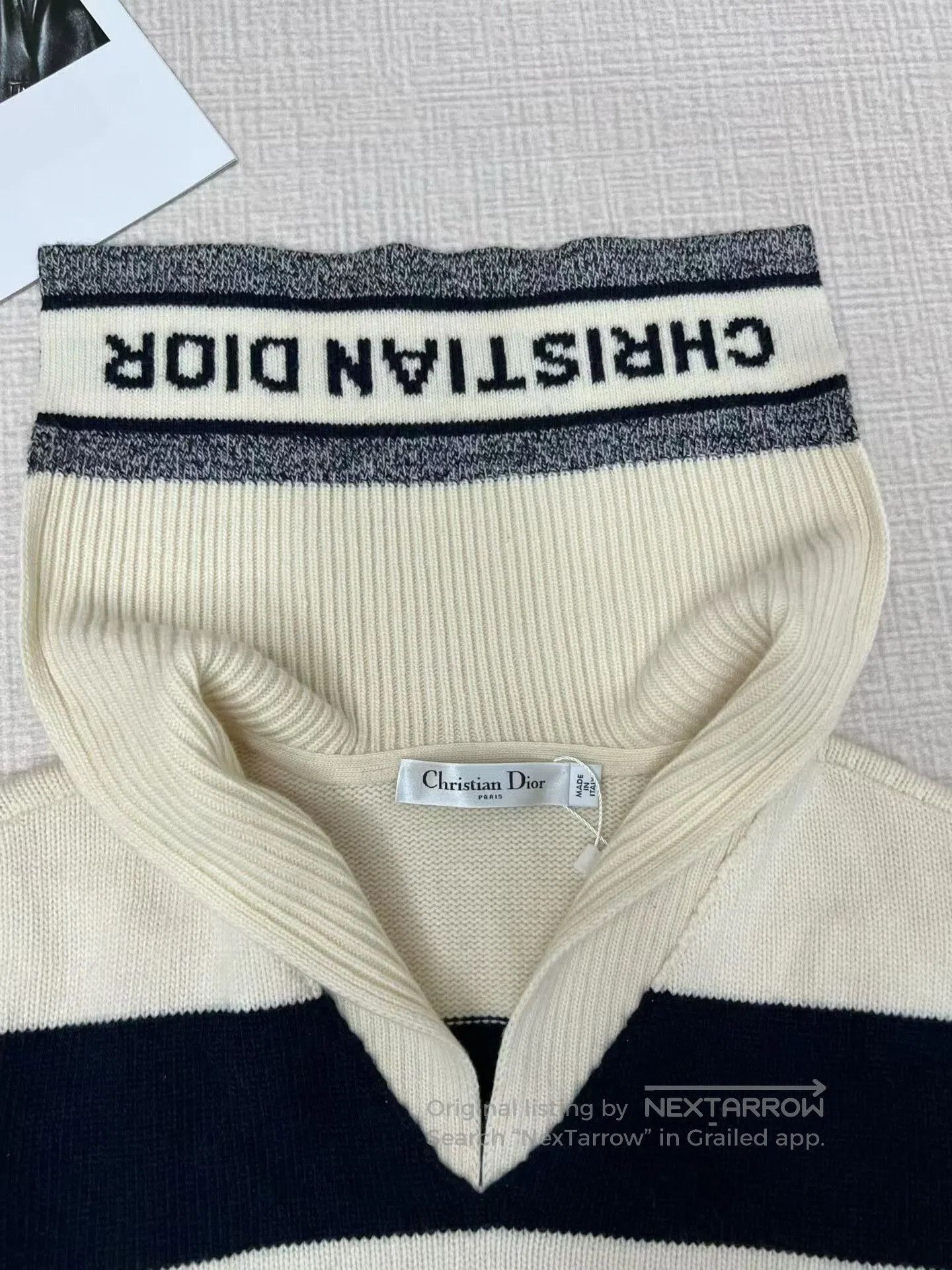 Dior Christian Dior Color-Block Knit Sweater. Size S / US 4 / IT 40 - 3 Thumbnail