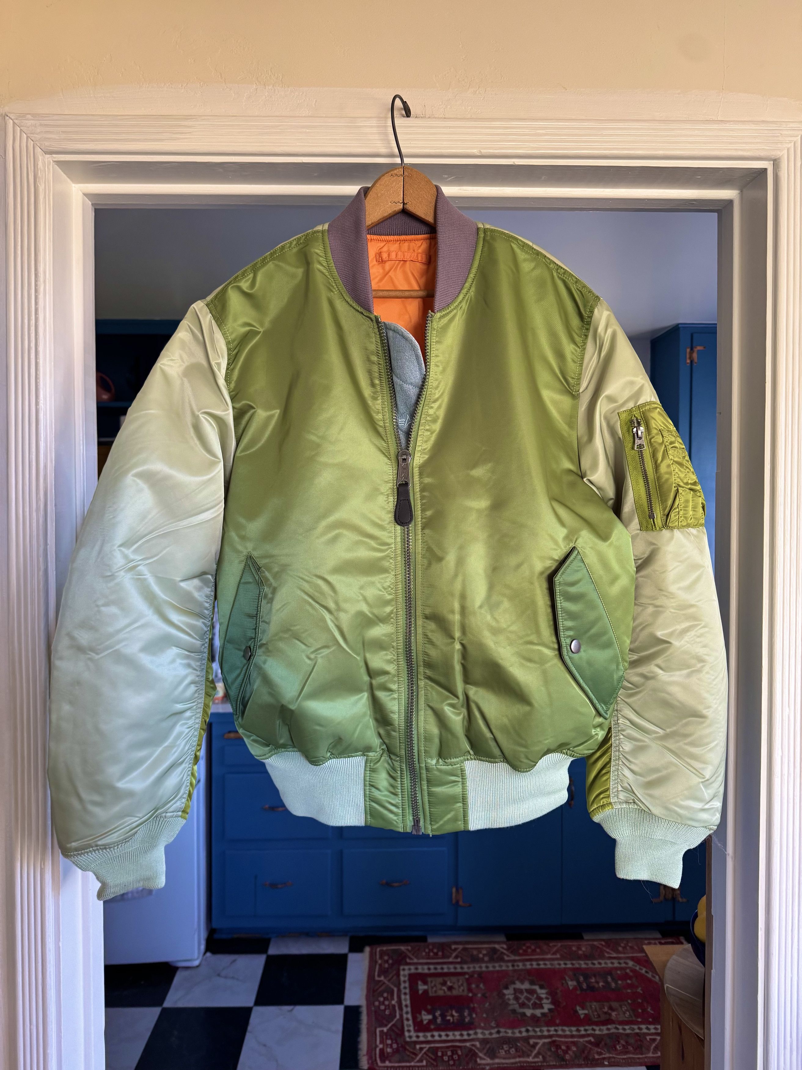 Alpha Industries × Vetements A/W 19 Split Racer MA-1 Bomber Jacket