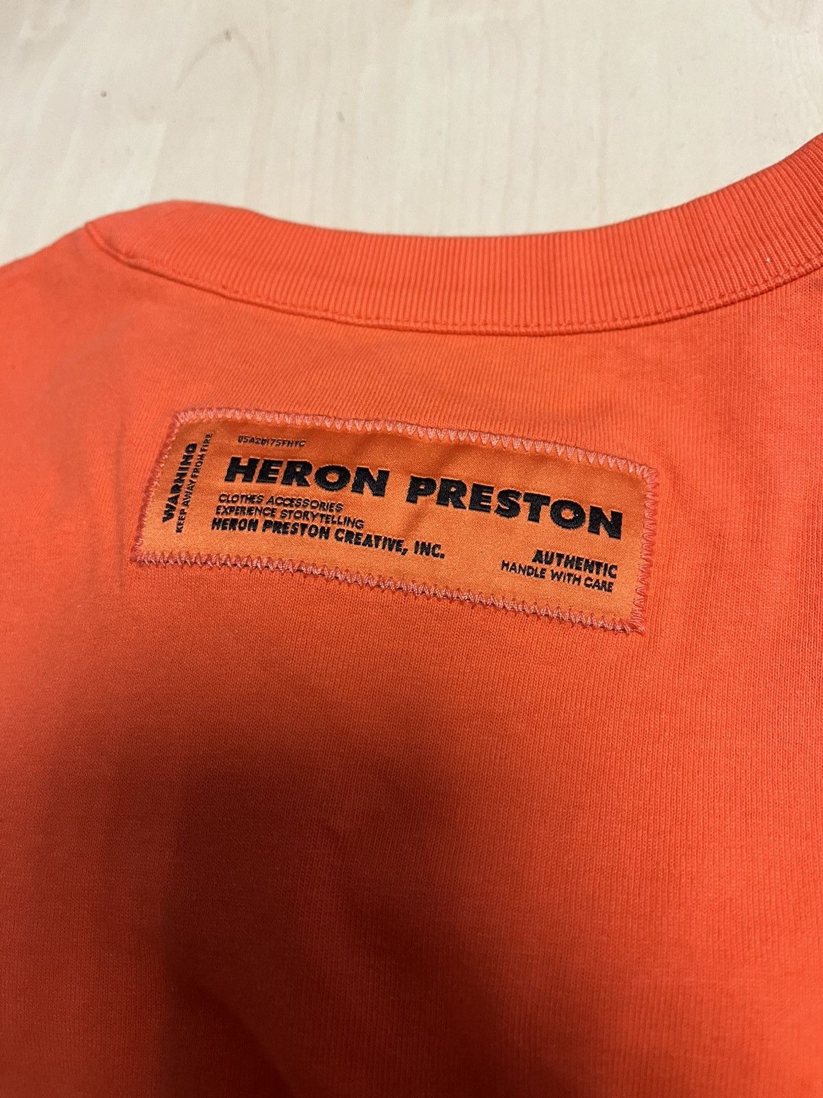 Heron Preston Heron Preston Orange Heron T-Shirt Size US S / EU 44-46 / 1 - 3 Thumbnail
