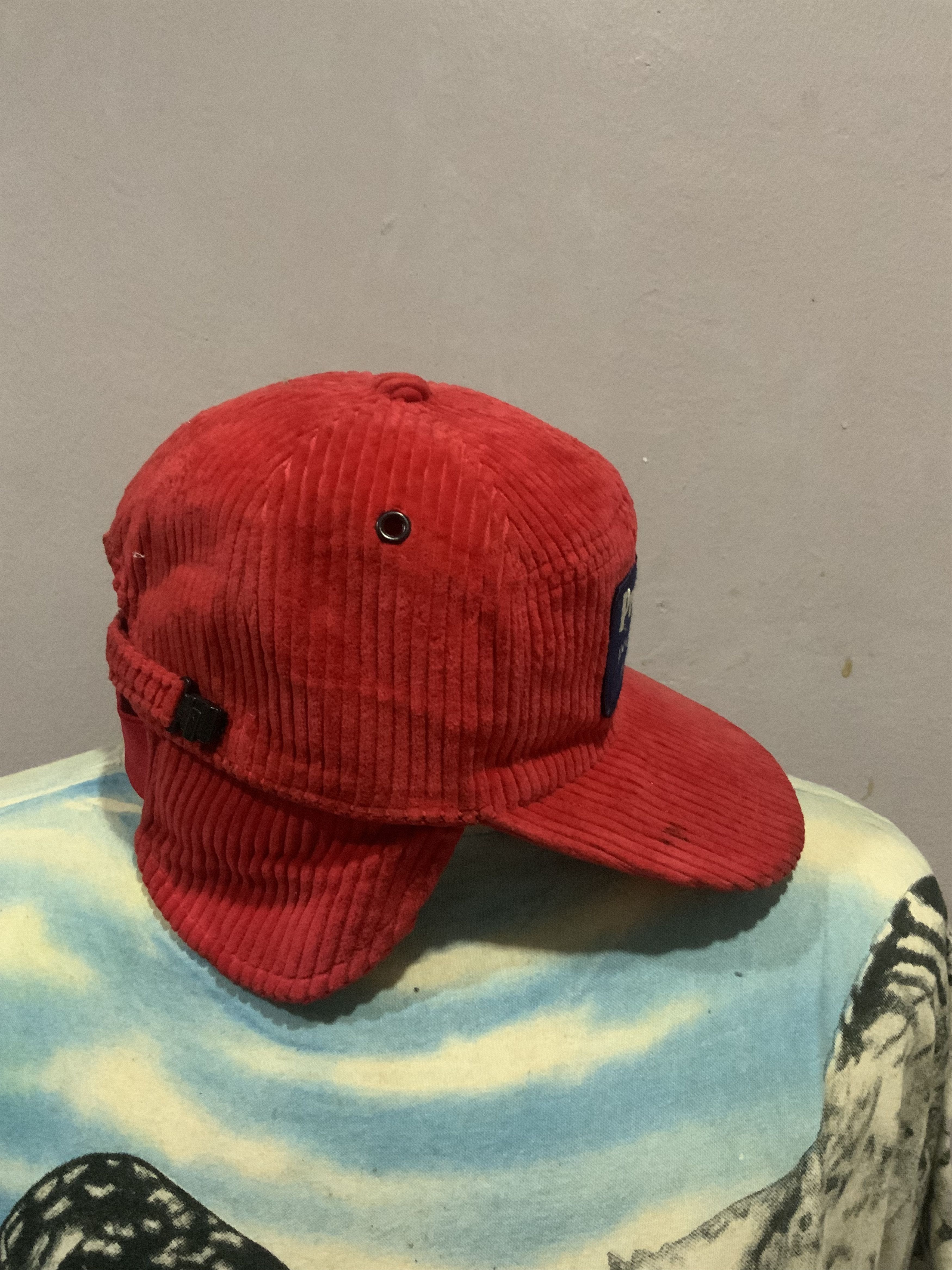 Japanese Brand Vintage Descente Premier Coduroy With Earflaps Size ONE SIZE - 4 Thumbnail