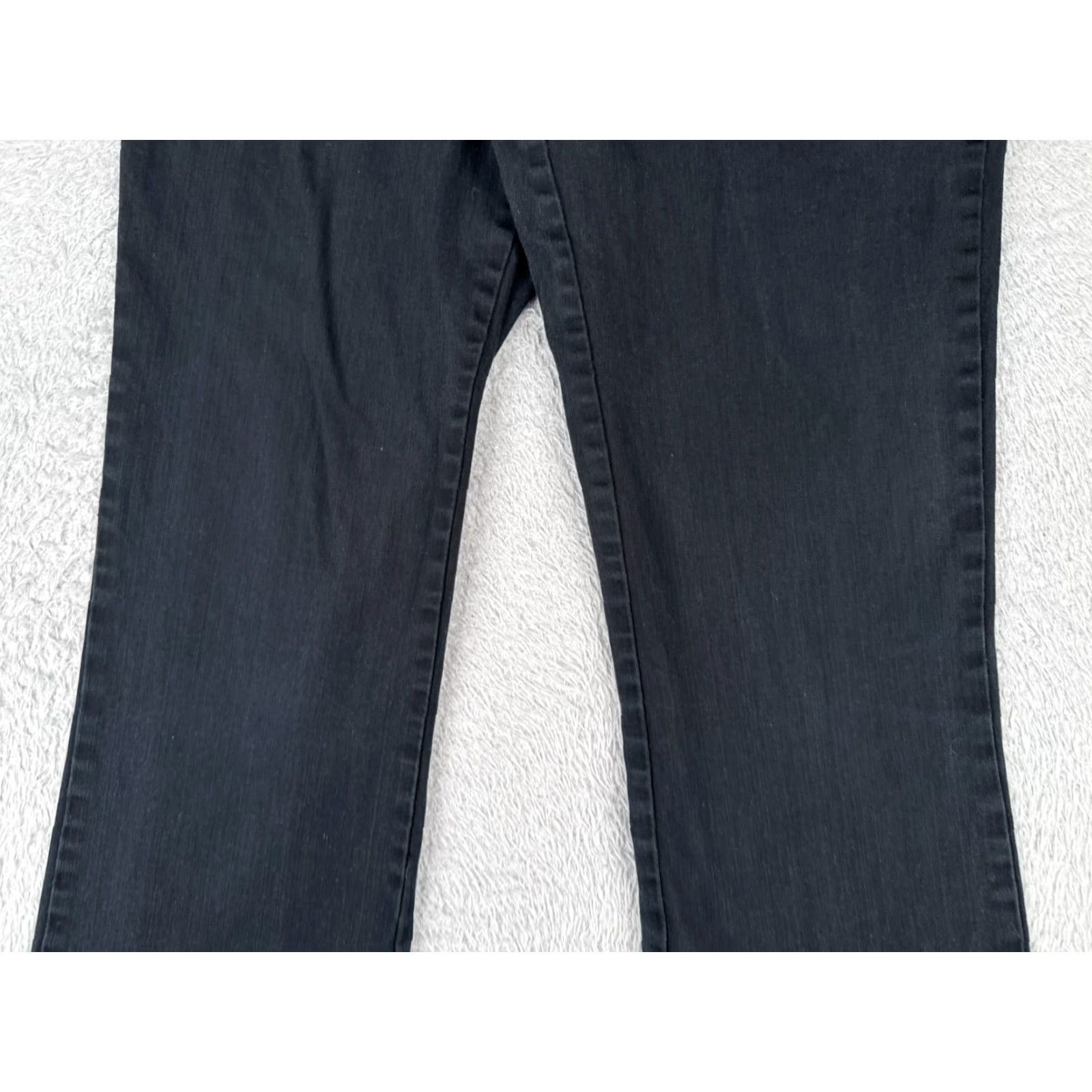 Denime Gianto Jeans Women Bootcut 6 Black Denim 28x31 Mid Rise 5-Pocket Cotton Stretch Flap Pocket Zipper Button Modern Jeans Womens Size 28" / US 6 / IT 42 - 3 Thumbnail