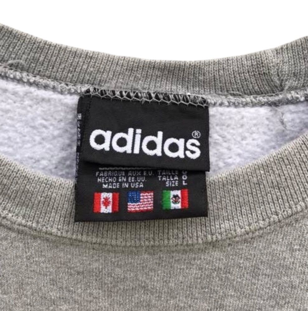 Adidas Adidas Big Logo Sweatshirt Vintage Streetwear Made in Usa Size US XL / EU 56 / 4 - 2 Thumbnail