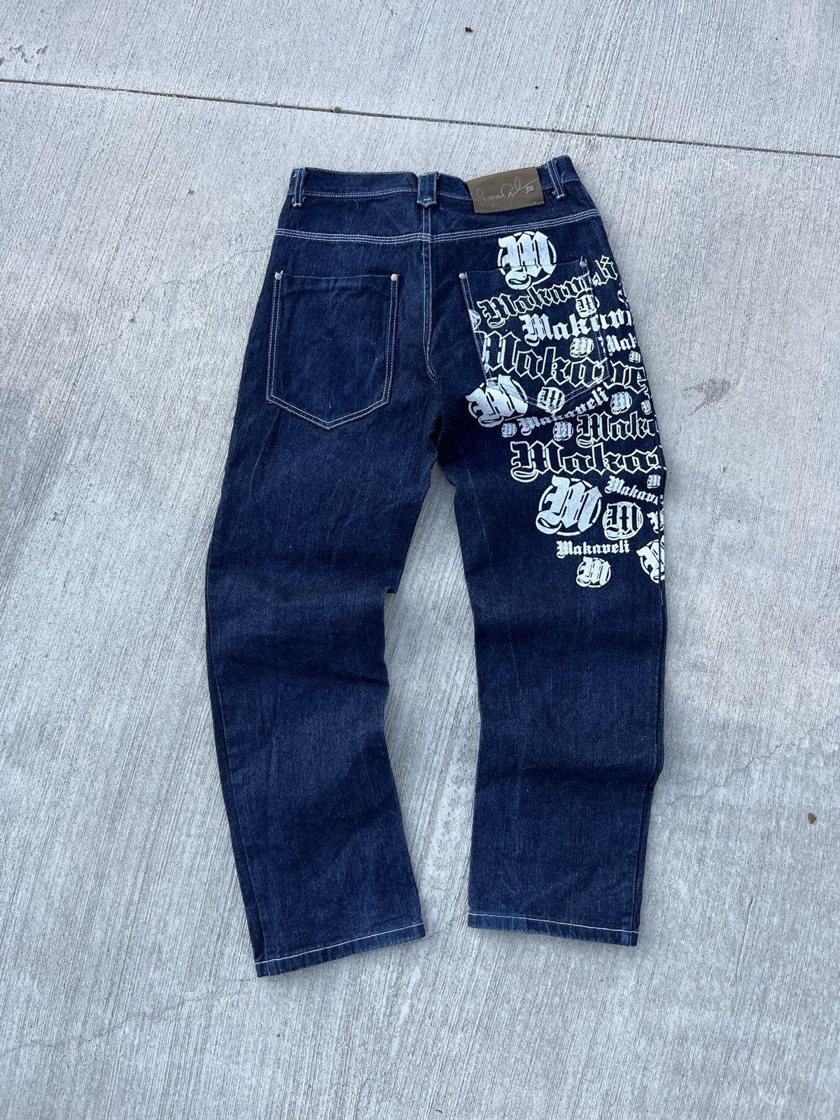 Makaveli × Vintage Vintage Makaveli jeans rap hip hop baggy jeans Size US 34 / EU 50 - 6 Thumbnail